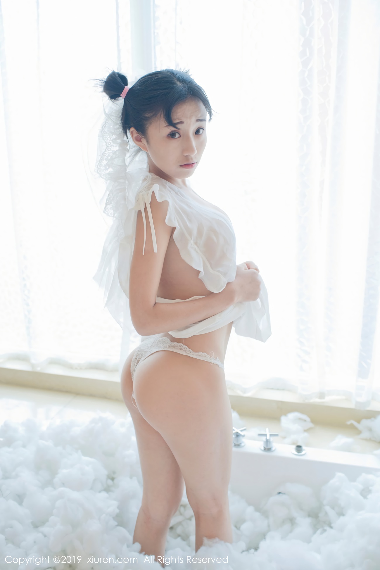 [Xiuren绣人网]XR20190116N01313 2019.01.16 NO.1313 蕾SI小新娘+日系蓝色体操服 仓井优香[45+1P]第6张