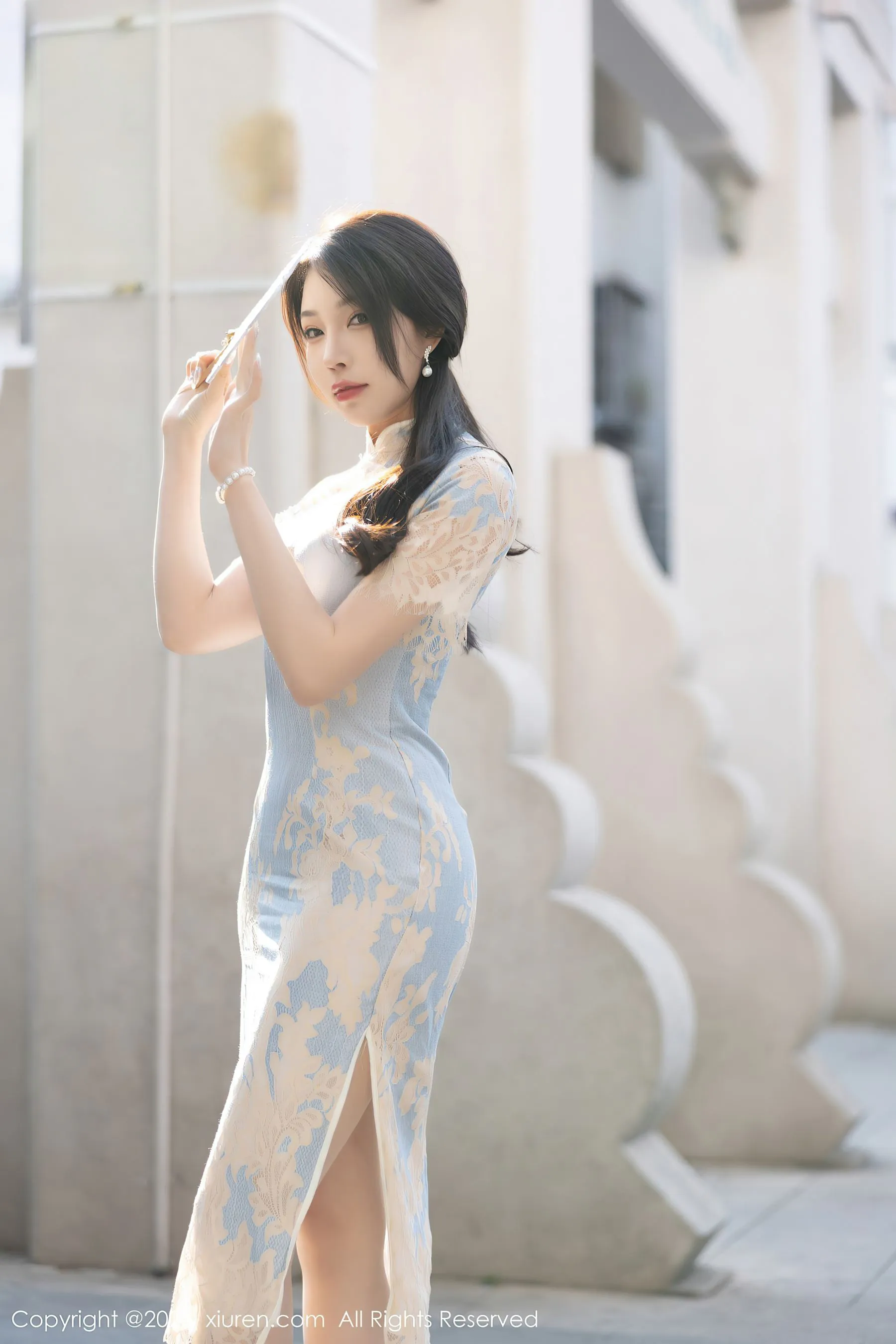  秀人网 No.6434 徐莉芝Booty 旗袍美腿第23张