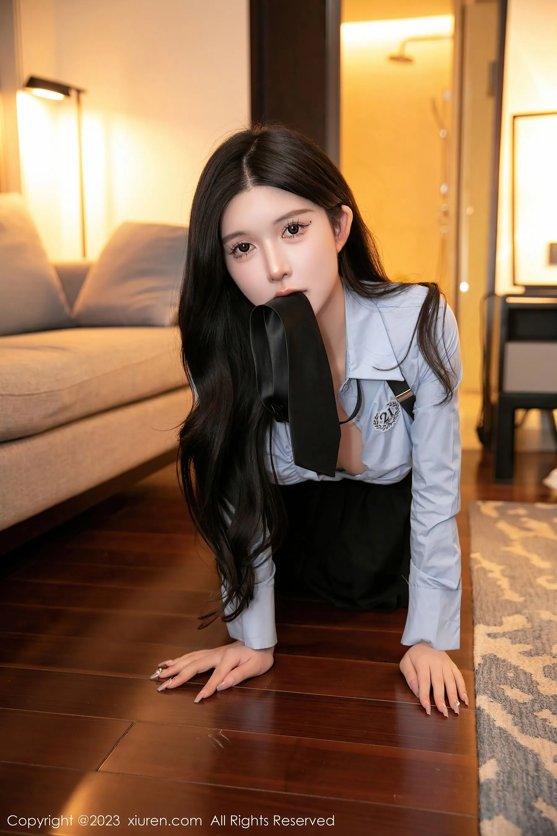  秀人网 No.6539 林珊珊 黑丝美腿第3张