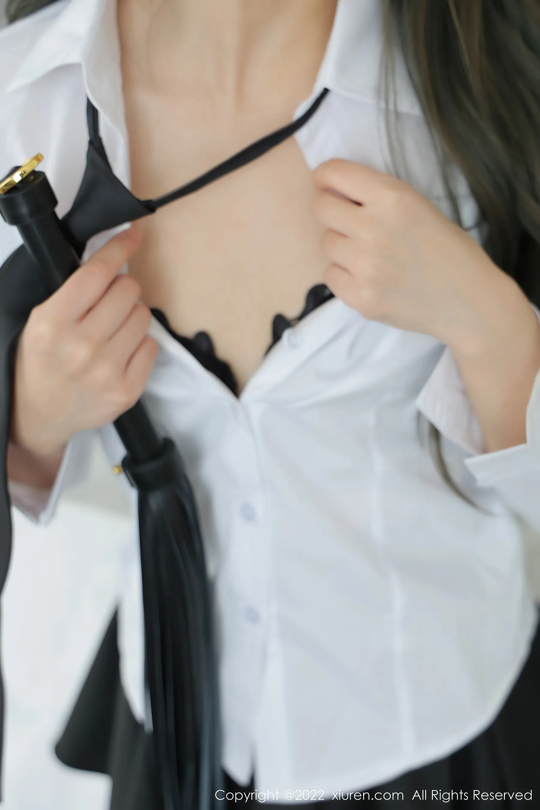  秀人网 No.4789 小果冻儿 白T学生装第23张