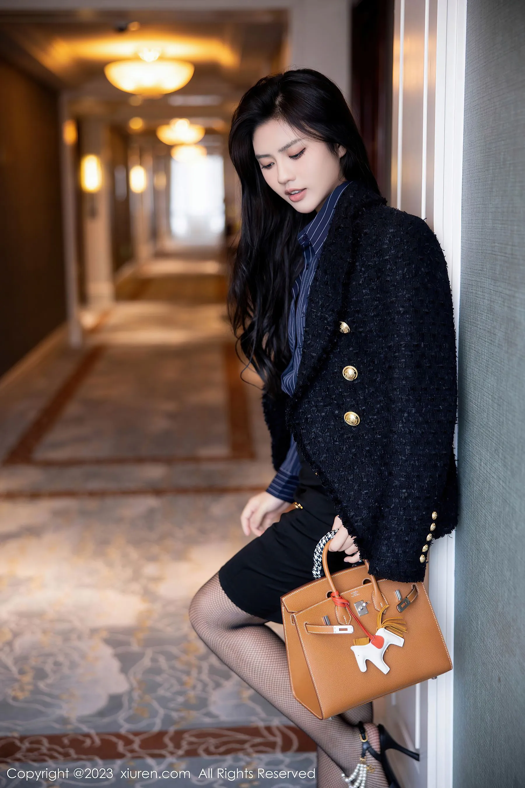  秀人网 No.6391 浅浅Danny 黑丝美腿第24张