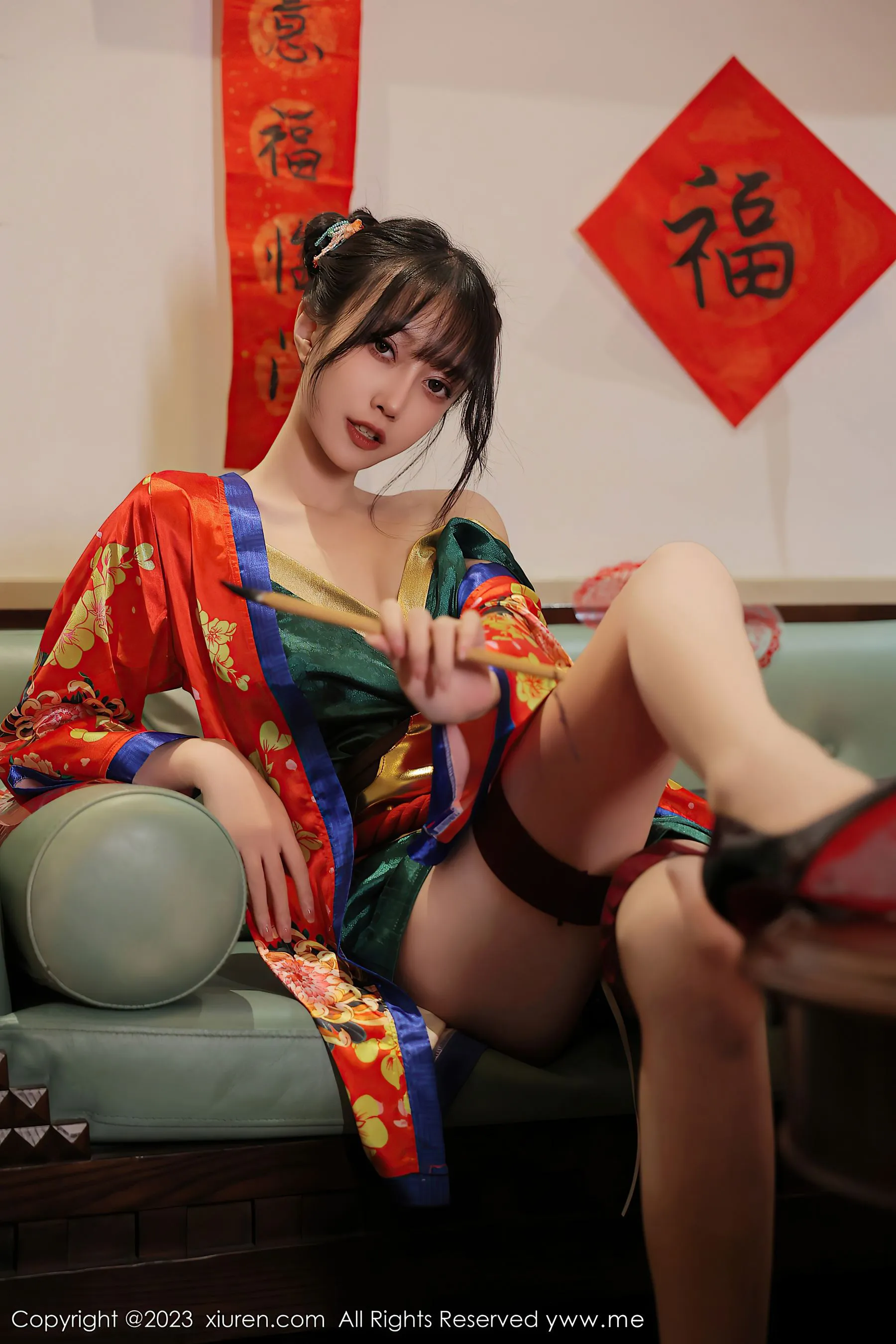  秀人网 No.6167 玥儿玥er 新春美腿第17张