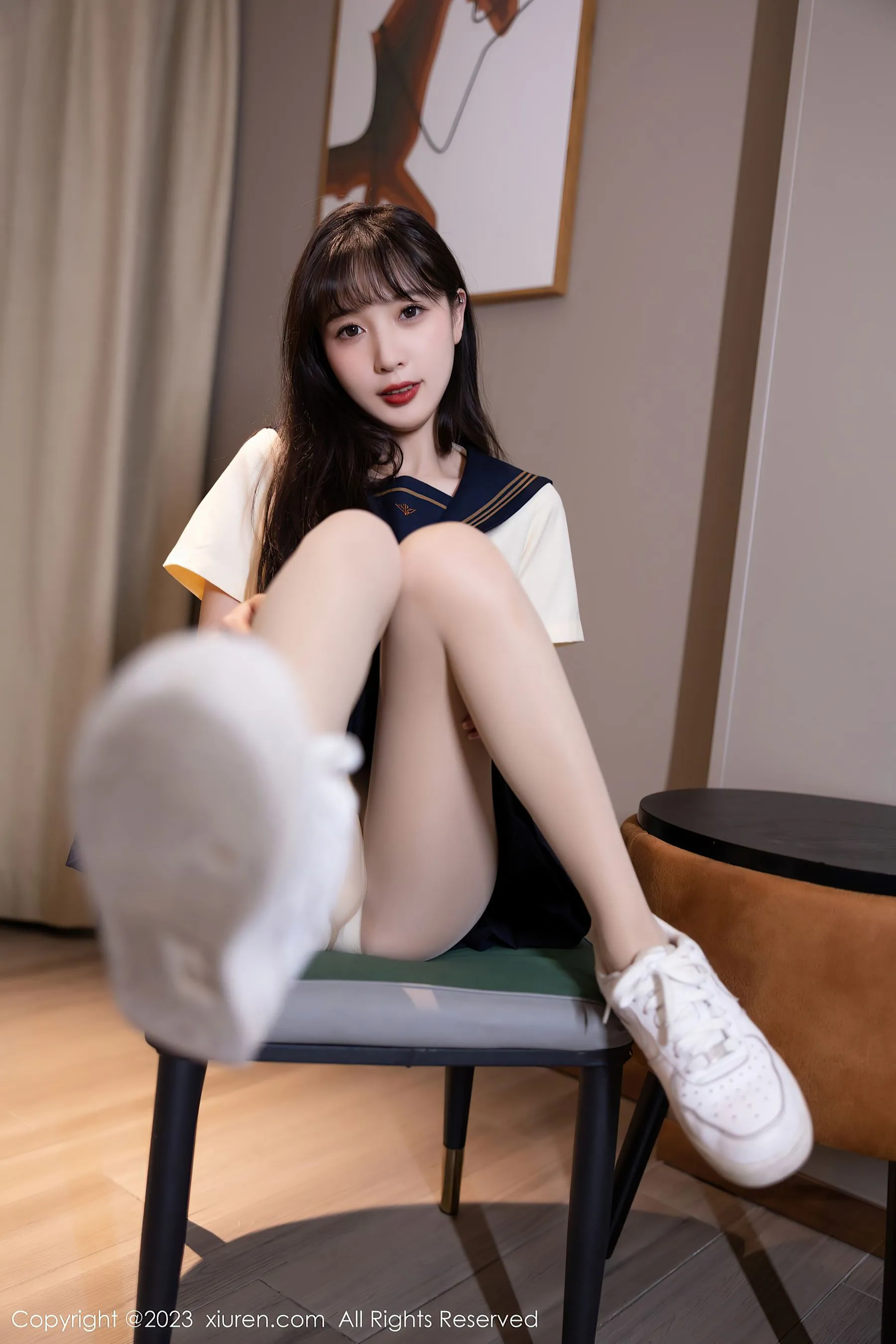  秀人网 No.6126 林星阑 制服美腿第24张