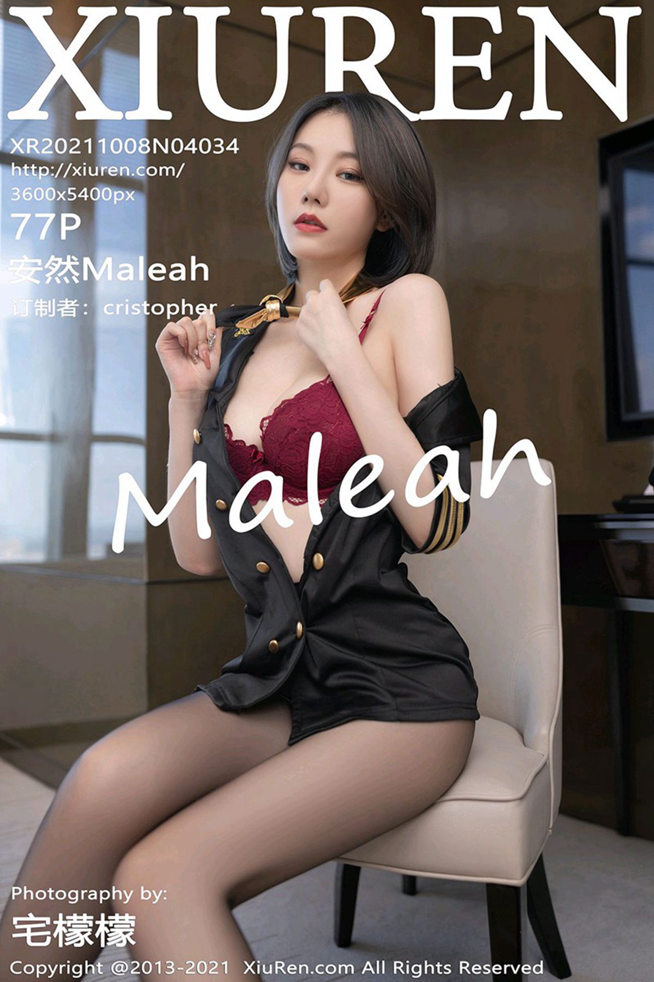 [Xiuren绣人网]2021.10.08 NO.4034 安然Maleah[77+1P]第16张