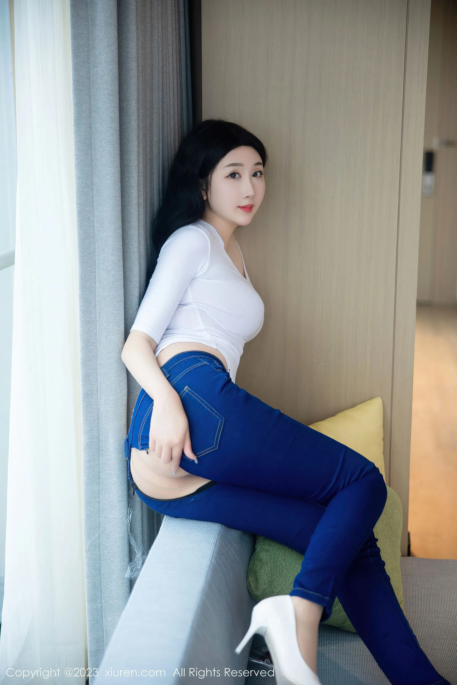  秀人网 No.6570 江真真 牛仔裤美臀第27张