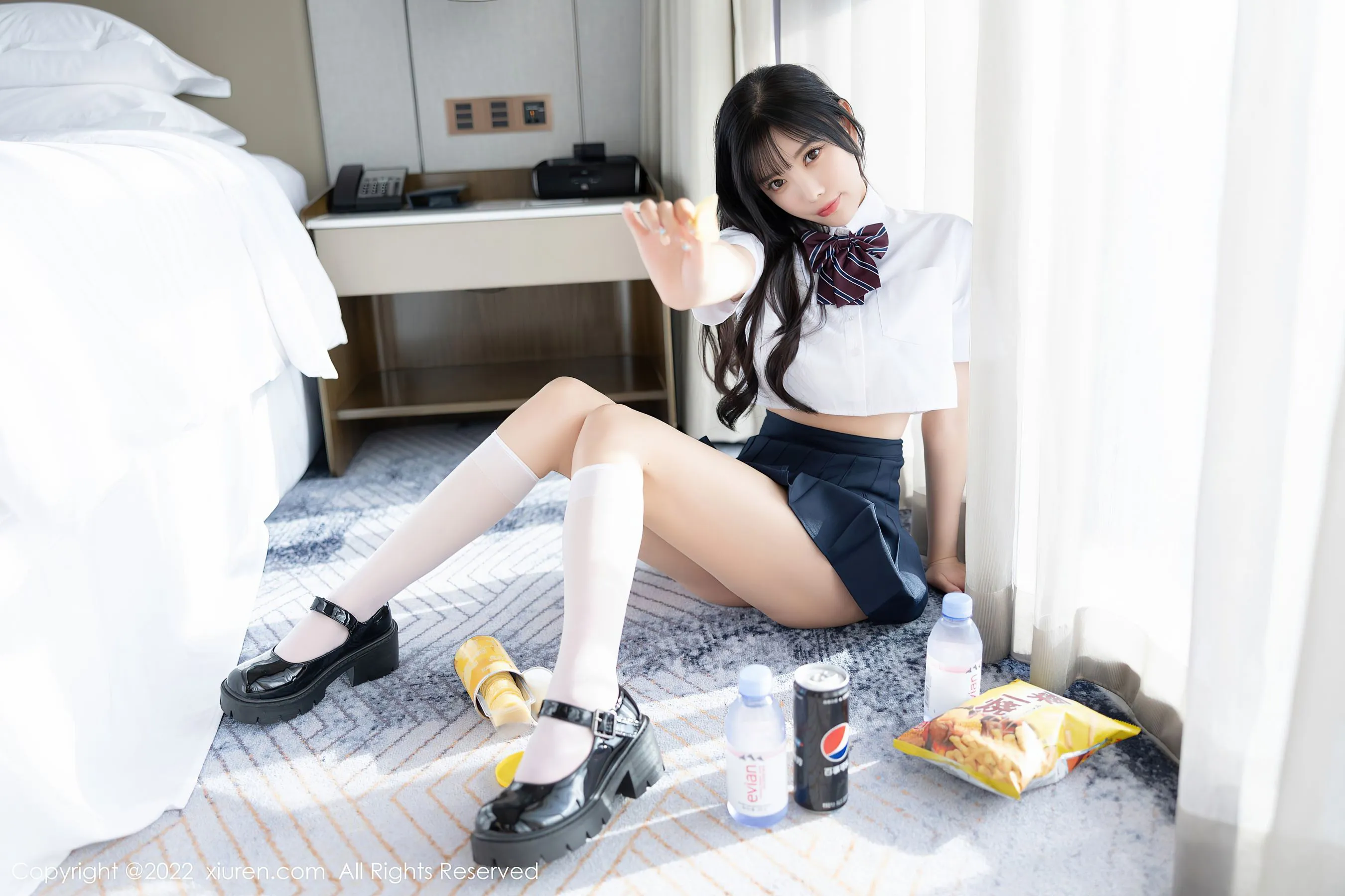  秀人网 No.5338 杨晨晨 校园制服诱惑第22张