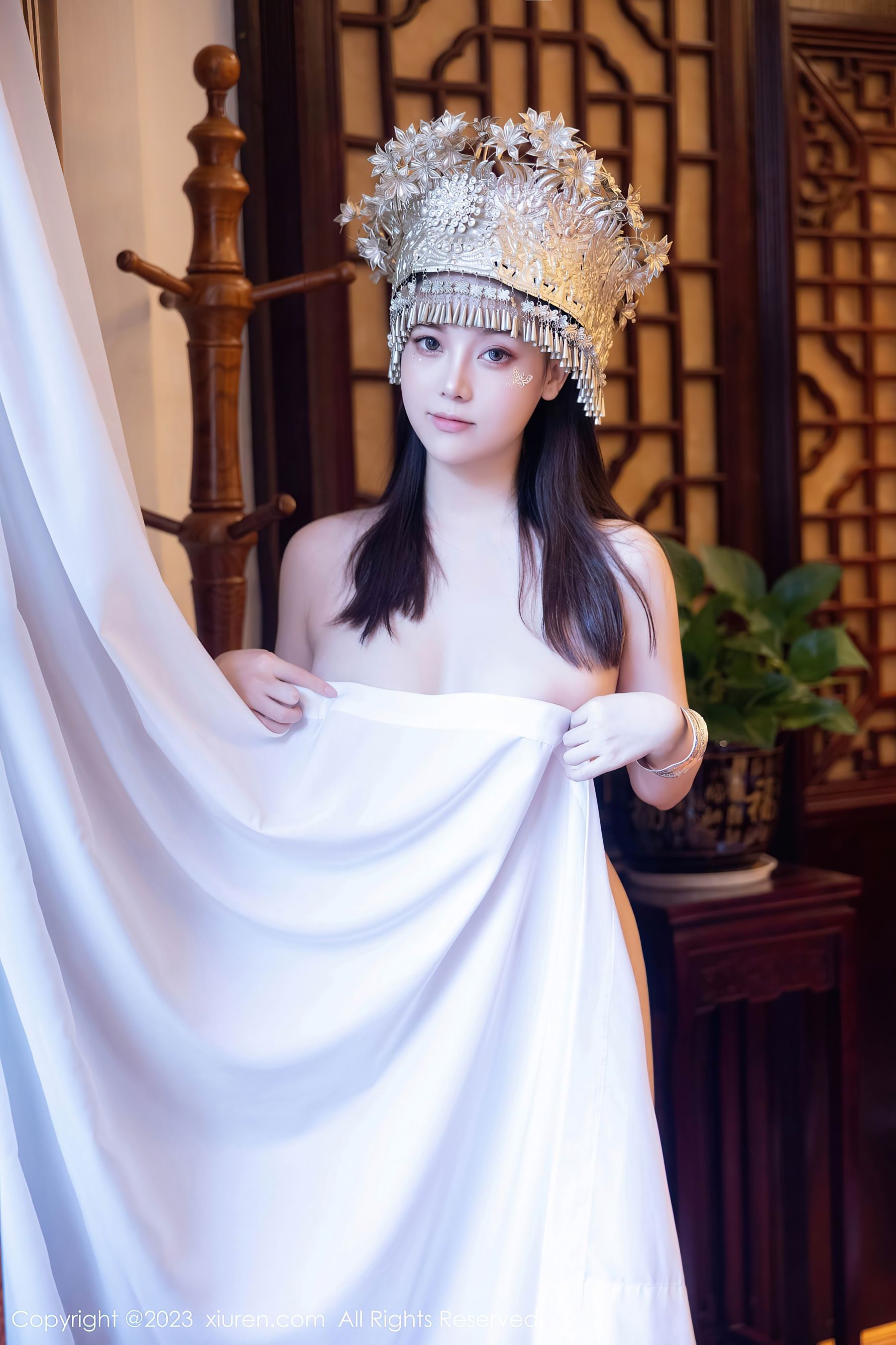  XiuRen 秀人 No.7448 豆瓣酱 苗族服饰第15张