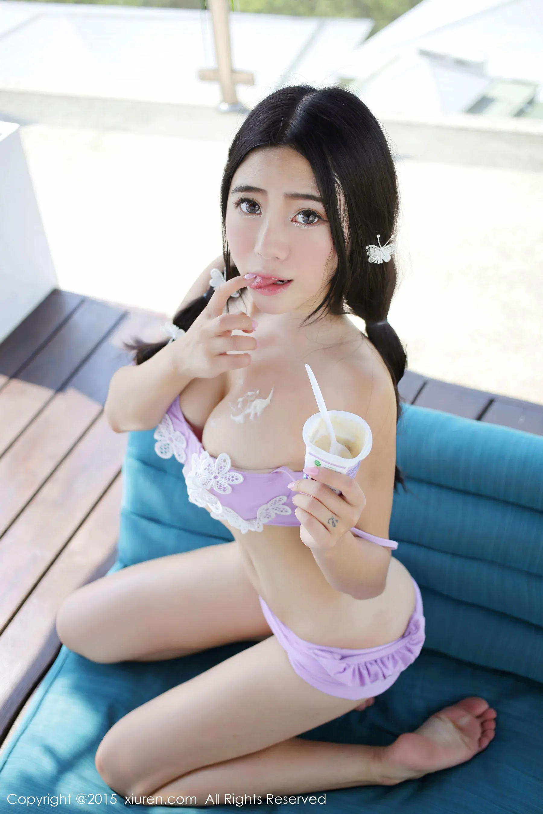 兜豆靓Youlina《苏梅旅拍》比基尼+COS猫女 秀人网 No.445第3张