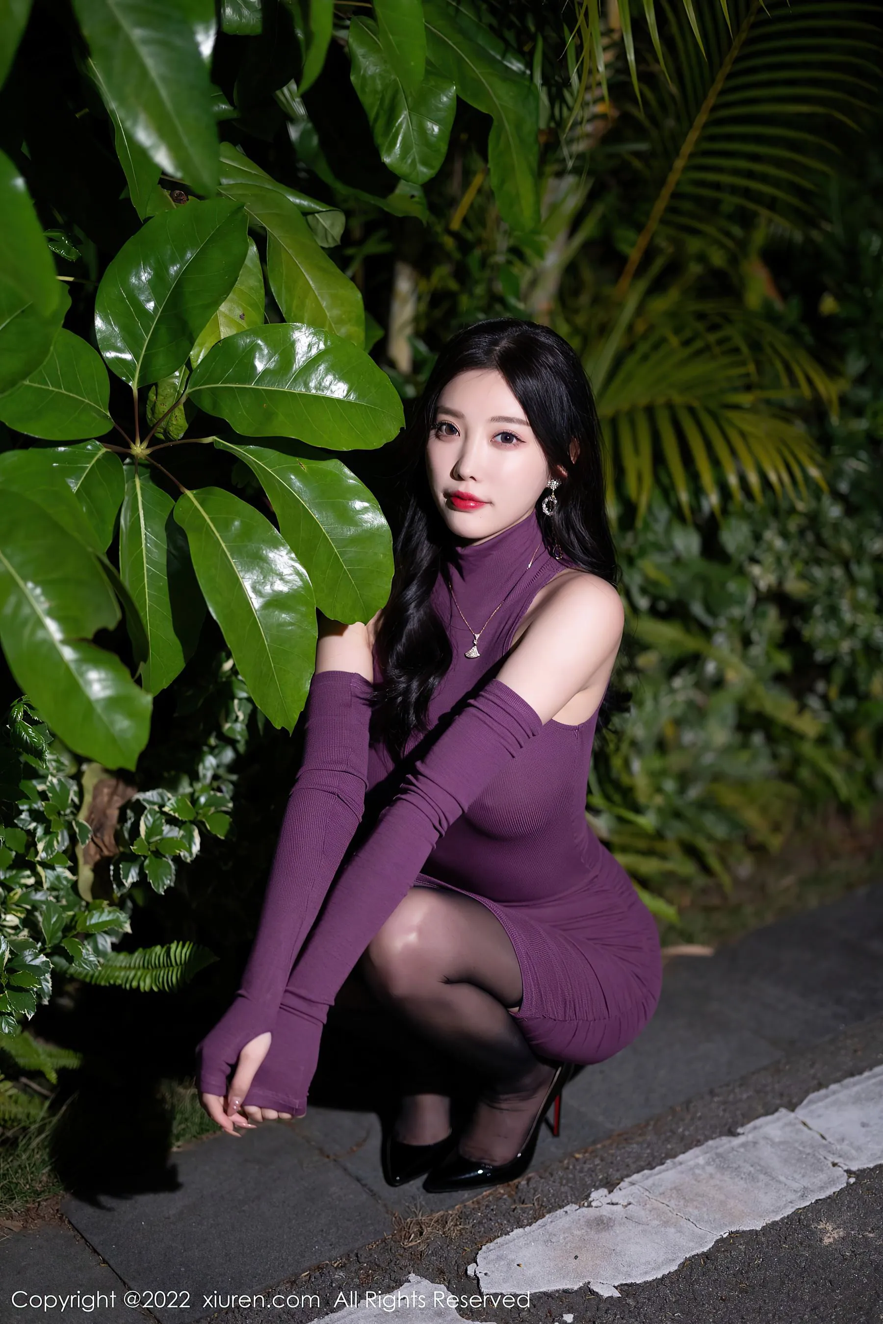  秀人网 No.4989 杨晨晨Yome 黑丝美臀第21张