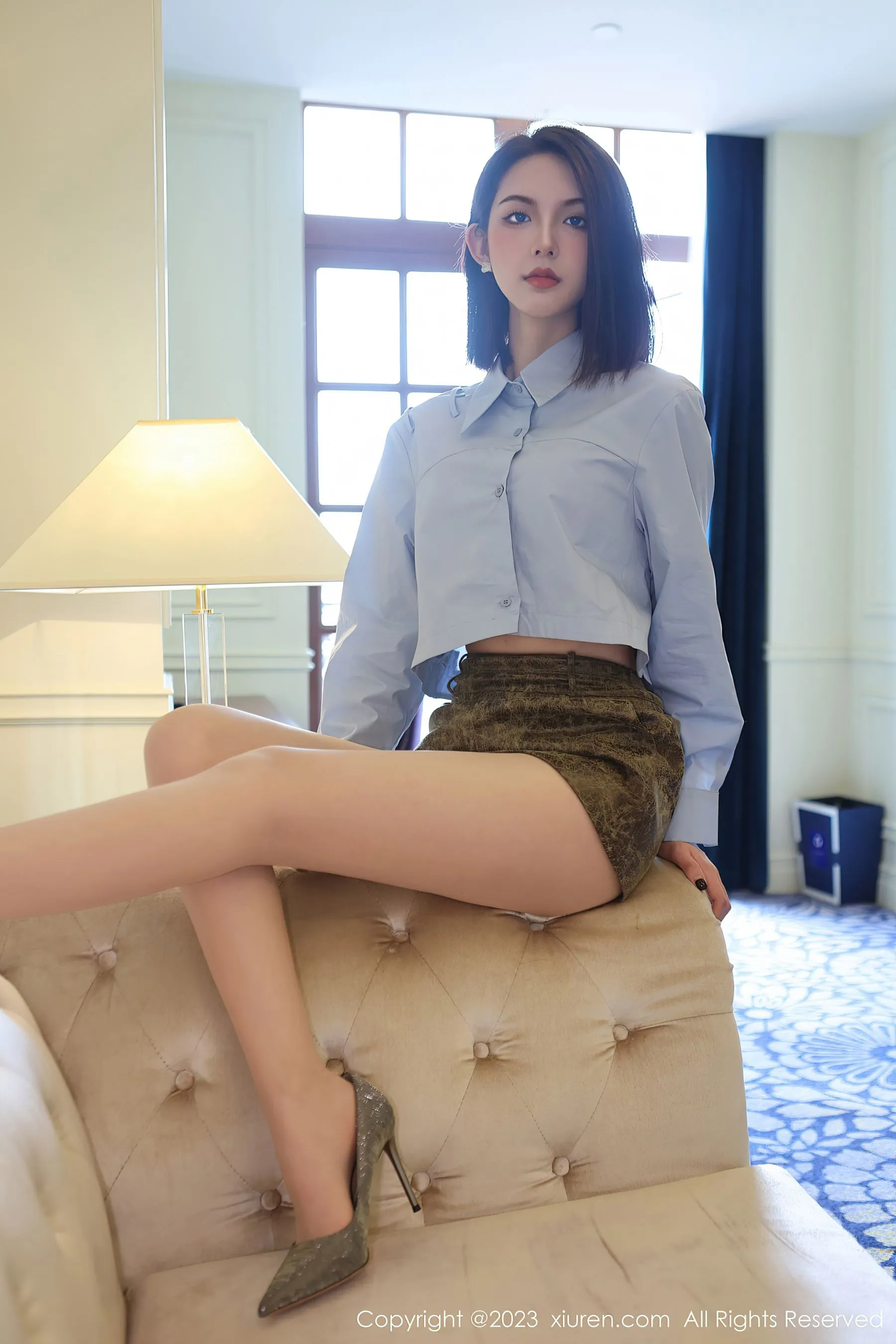  秀人网 No.6661 乔一一 短裙美腿第23张