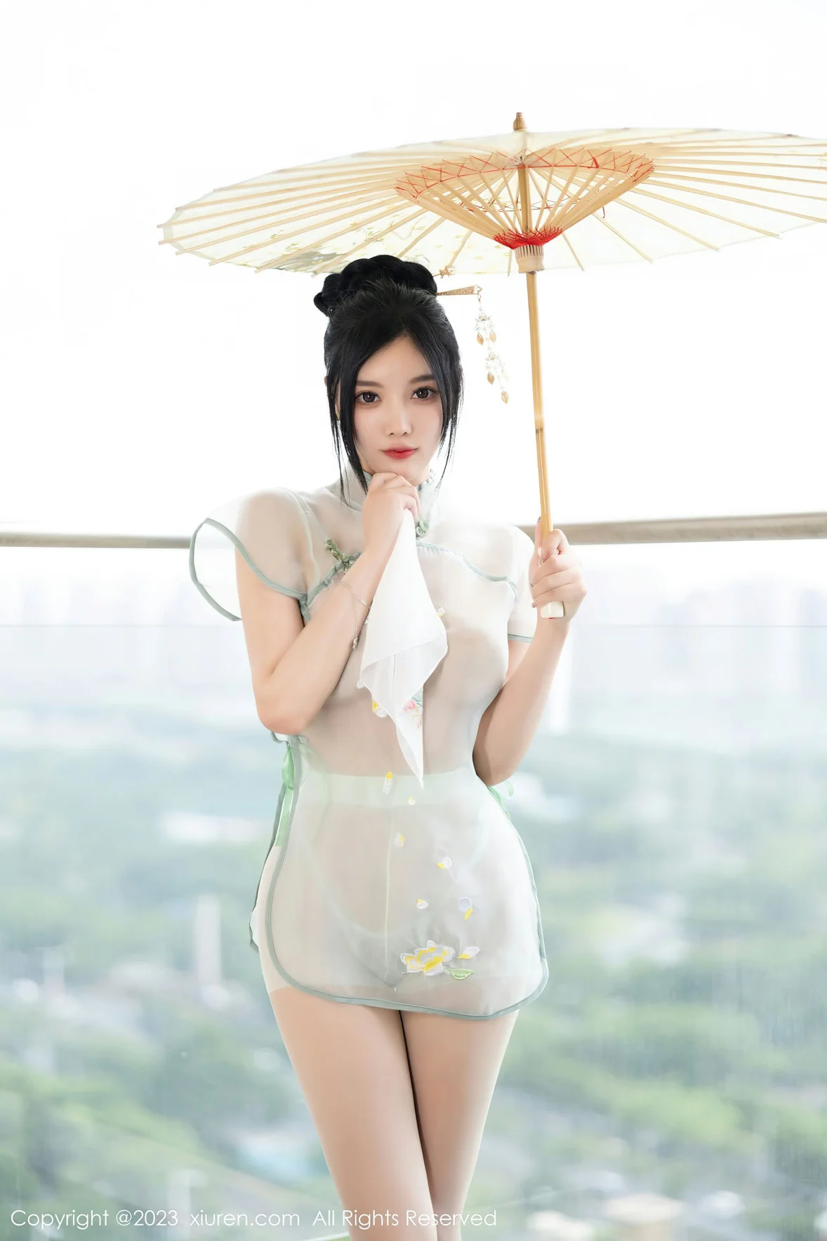  秀人网 No.7410 杨晨晨Yome 轻透薄纱性感写真 [82P]第17张