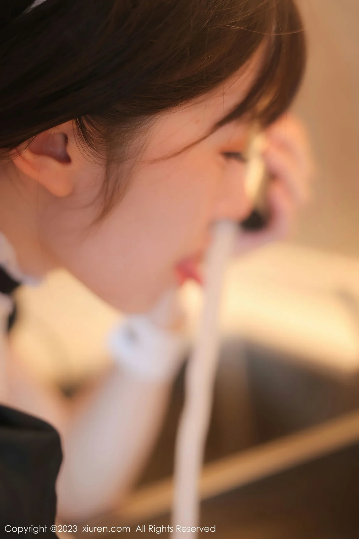  XiuRen 秀人 No.7034 林悠悠 黑色女仆性感写真 [85P]第9张