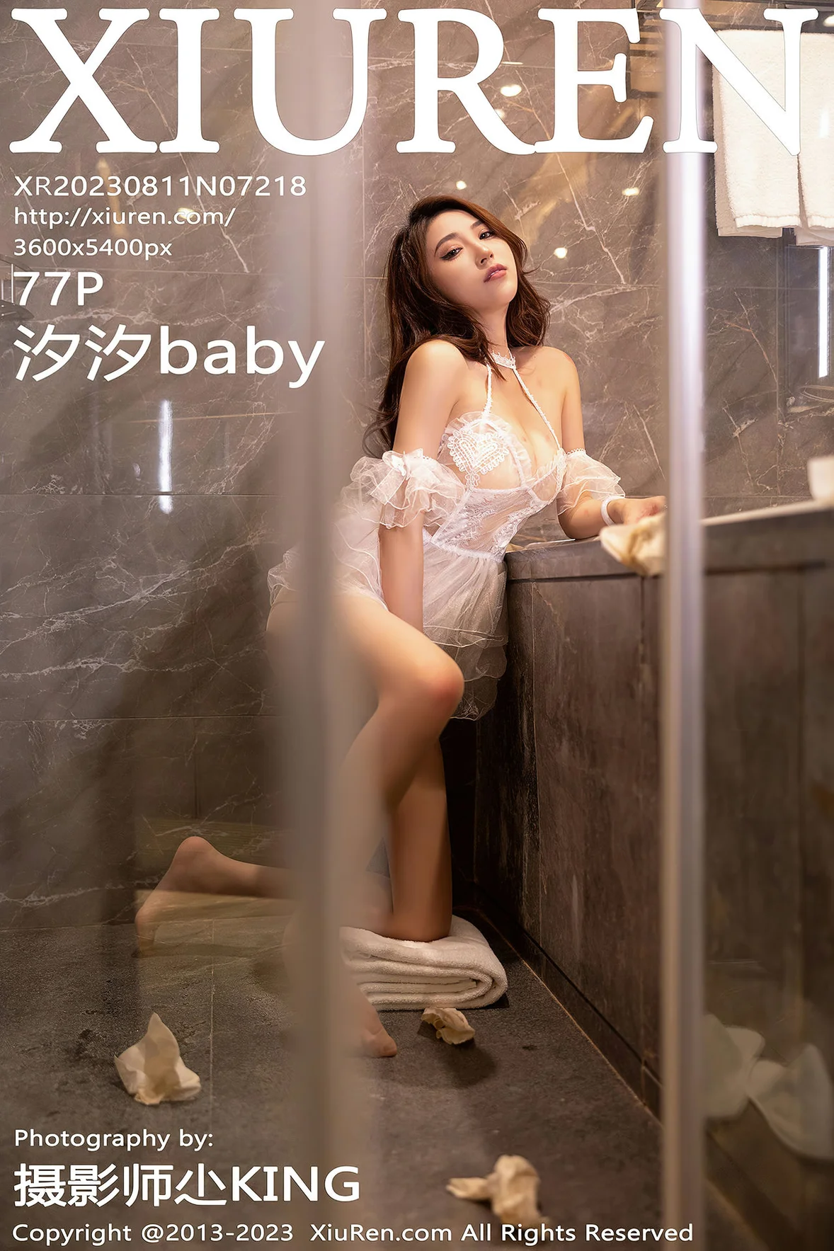  XiuRen 秀人 No.7218 汐汐baby 白色情趣婚纱性感写真 [78P]第26张
