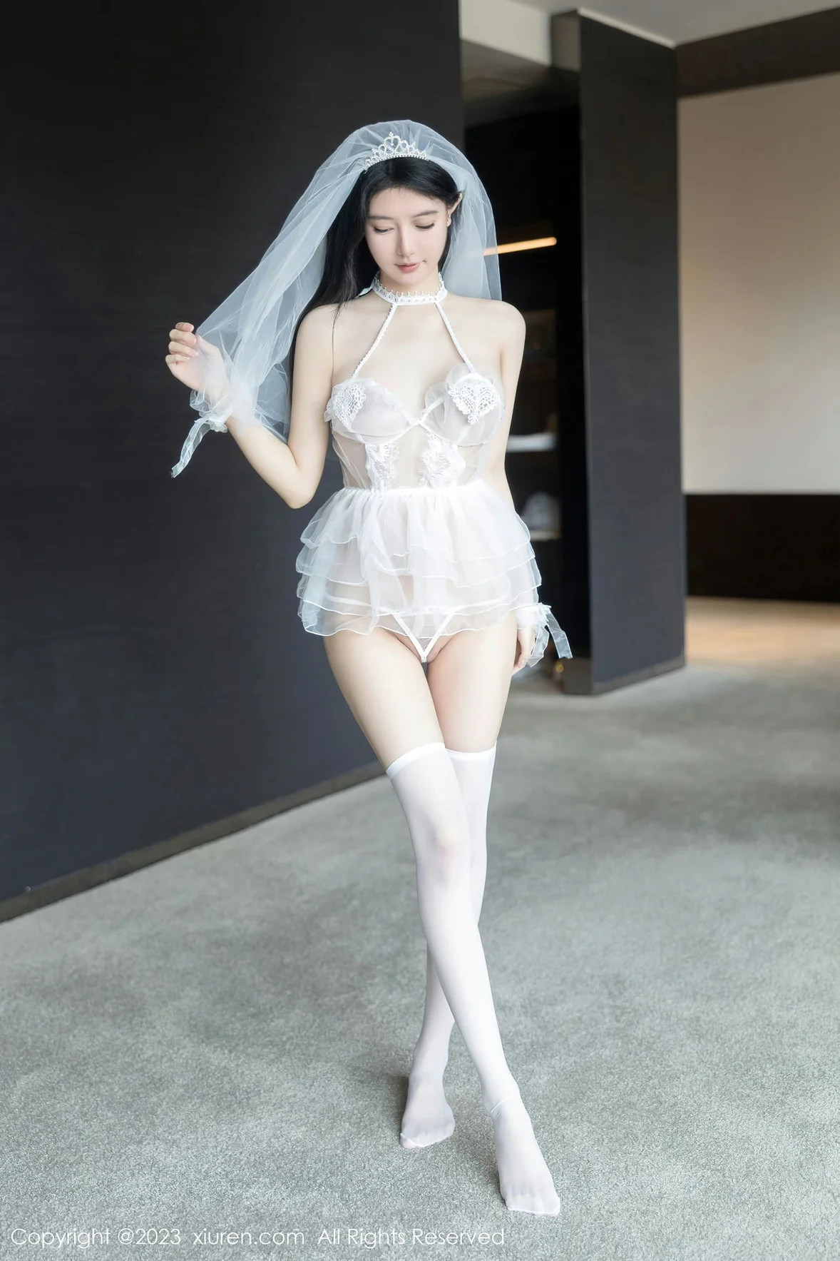  XiuRen 秀人 No.7165 幼幼 情趣婚纱服饰性感写真 [90P]第2张