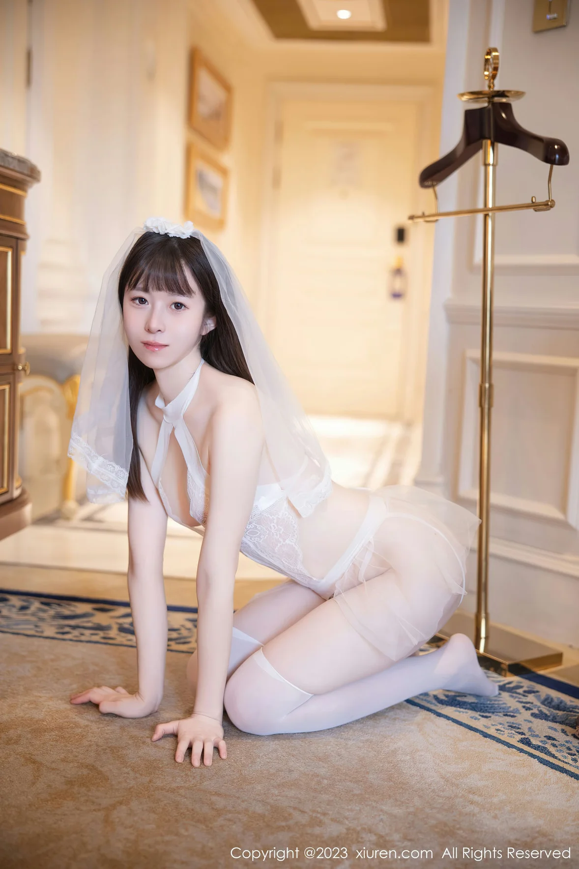  秀人网 No.7421 林悠悠 情趣婚纱服饰性感写真 [83P]第6张
