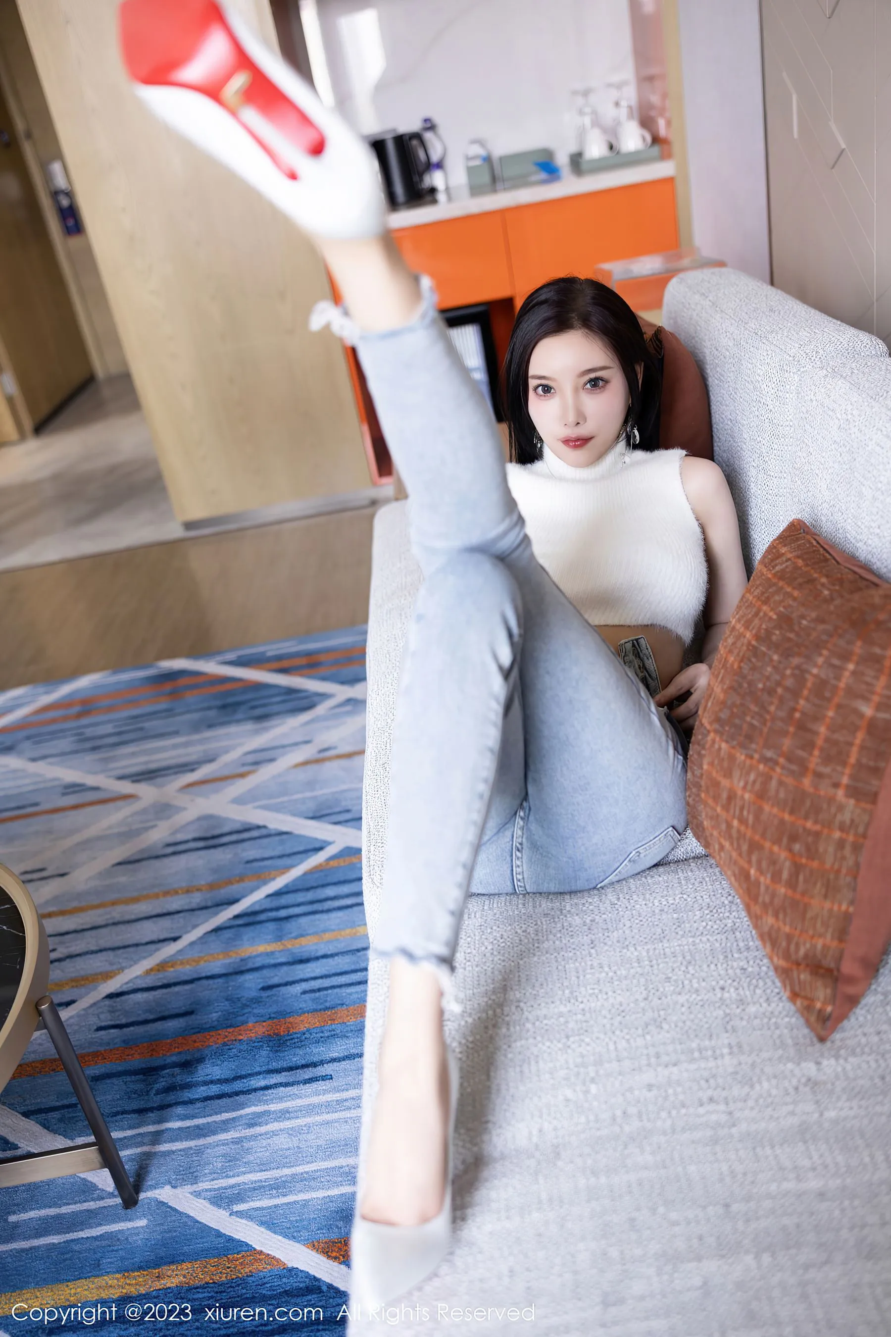  秀人网 No.6377 杨晨晨Yome 牛仔裤美臀第24张