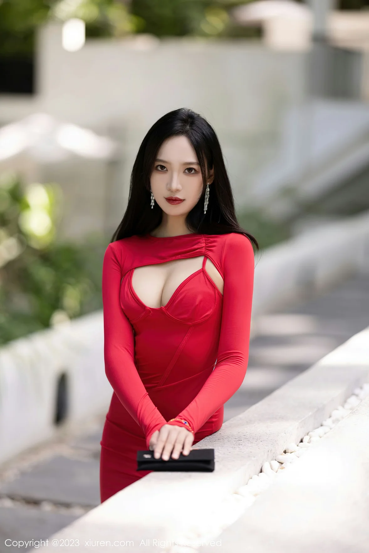  XiuRen 秀人 No.7194 郑颖姗Bev 红色蕾丝服饰性感写真 [84P]第2张