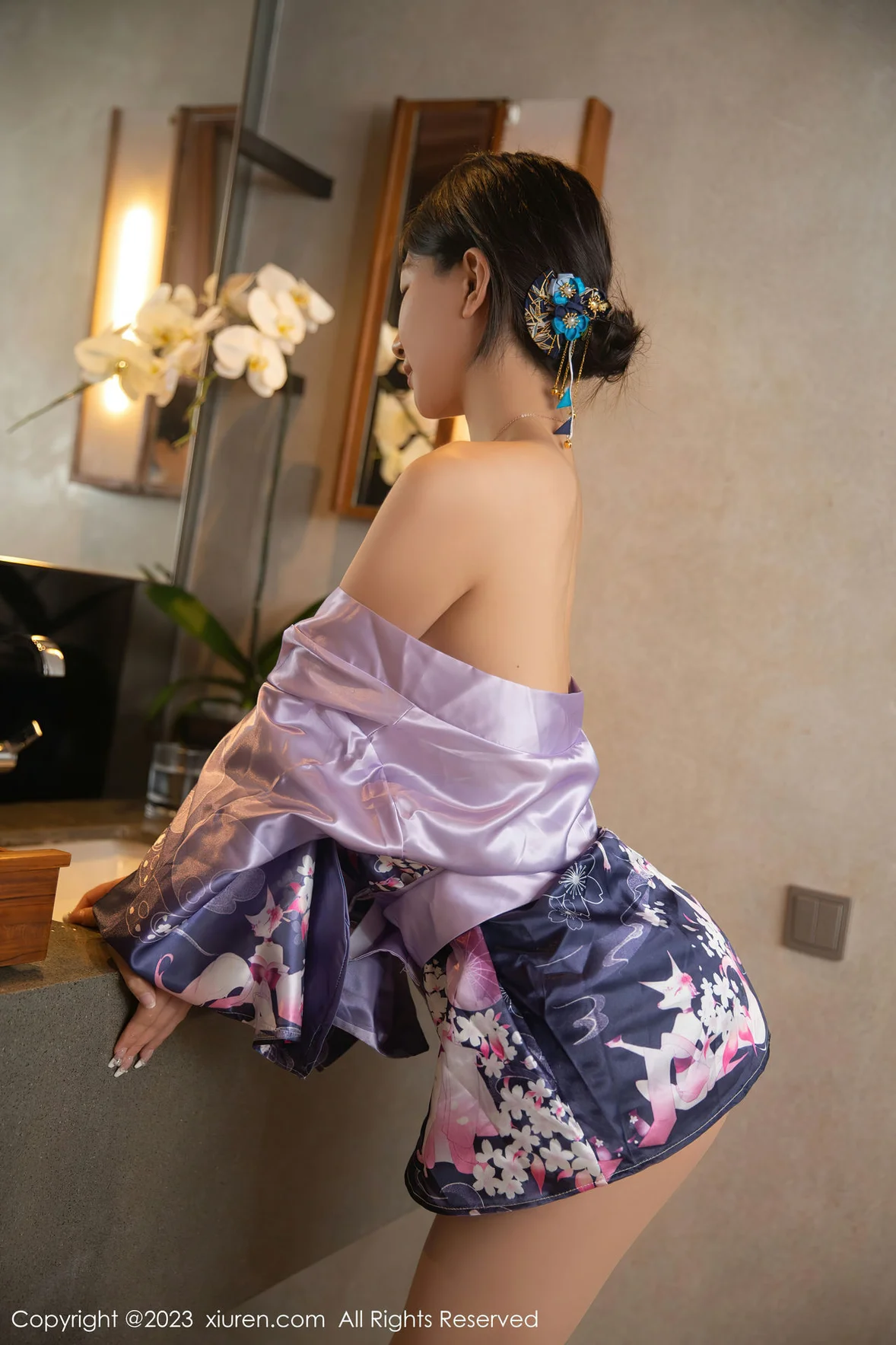  XiuRen 秀人 No.7109 808 熊小诺 日式紫色和服巴厘岛旅拍 [71P]第3张