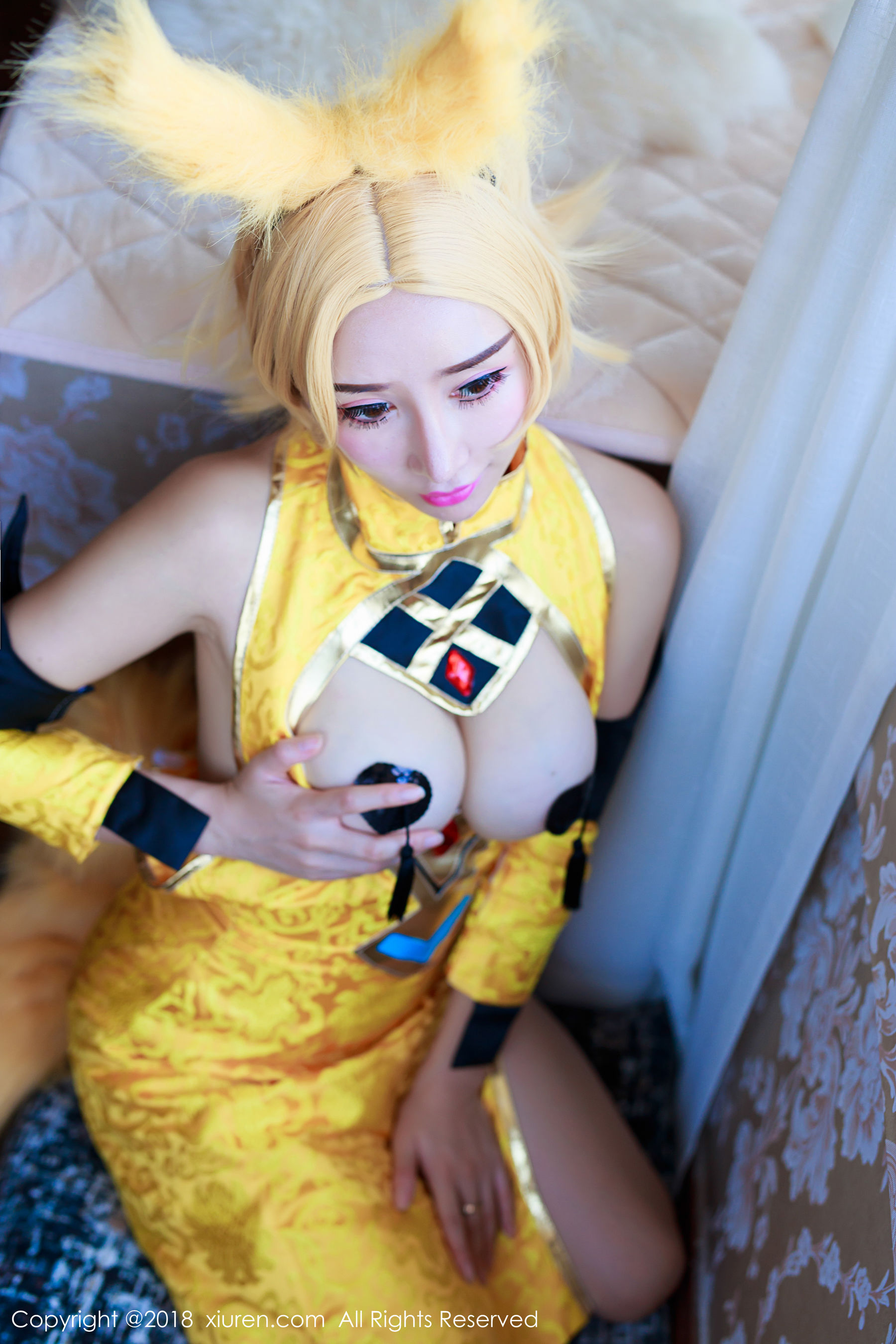  邹晶晶女王《王者荣耀妲己COS》 秀人 No.937第9张