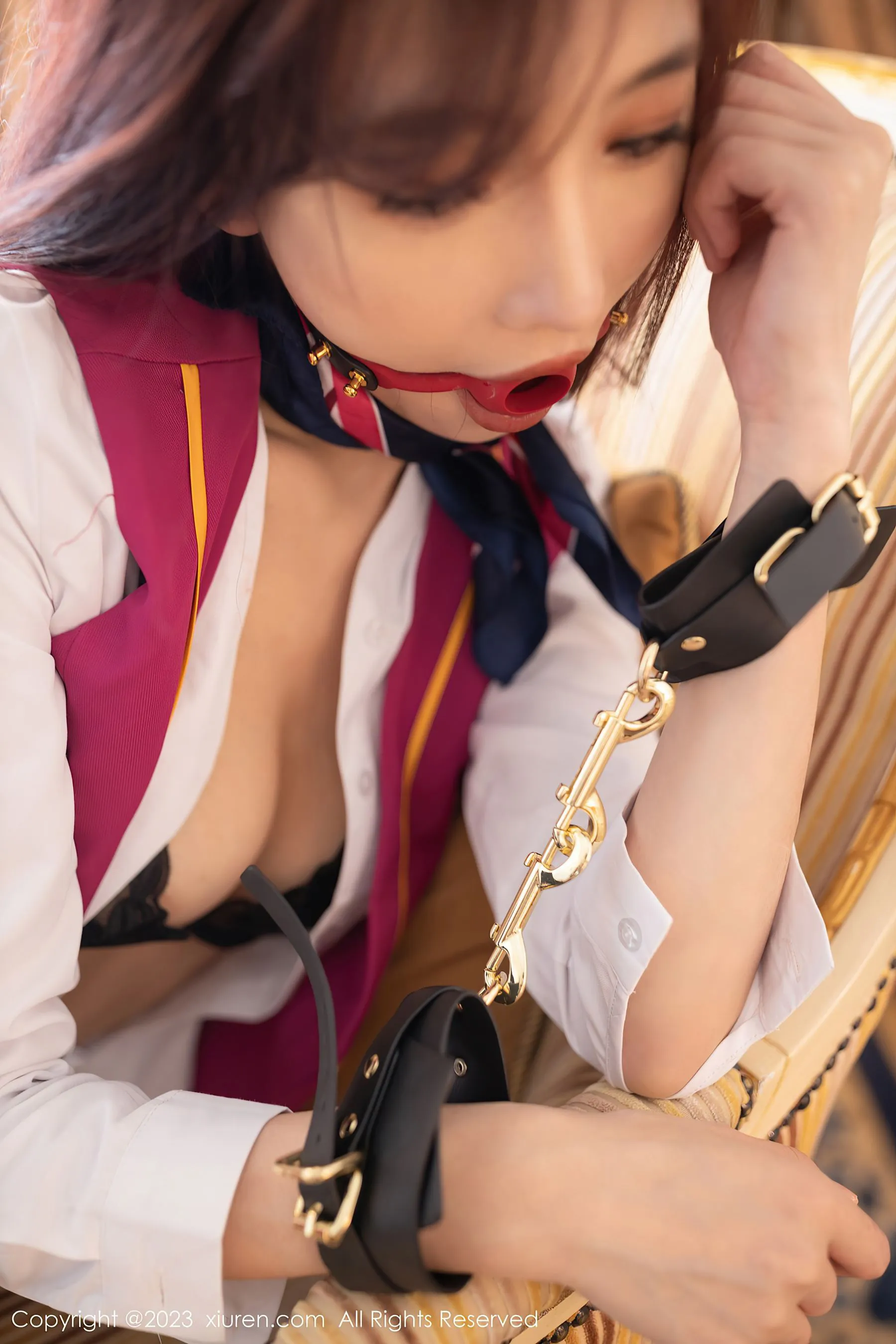  秀人网 No.6573 陆萱萱 制服美腿第24张