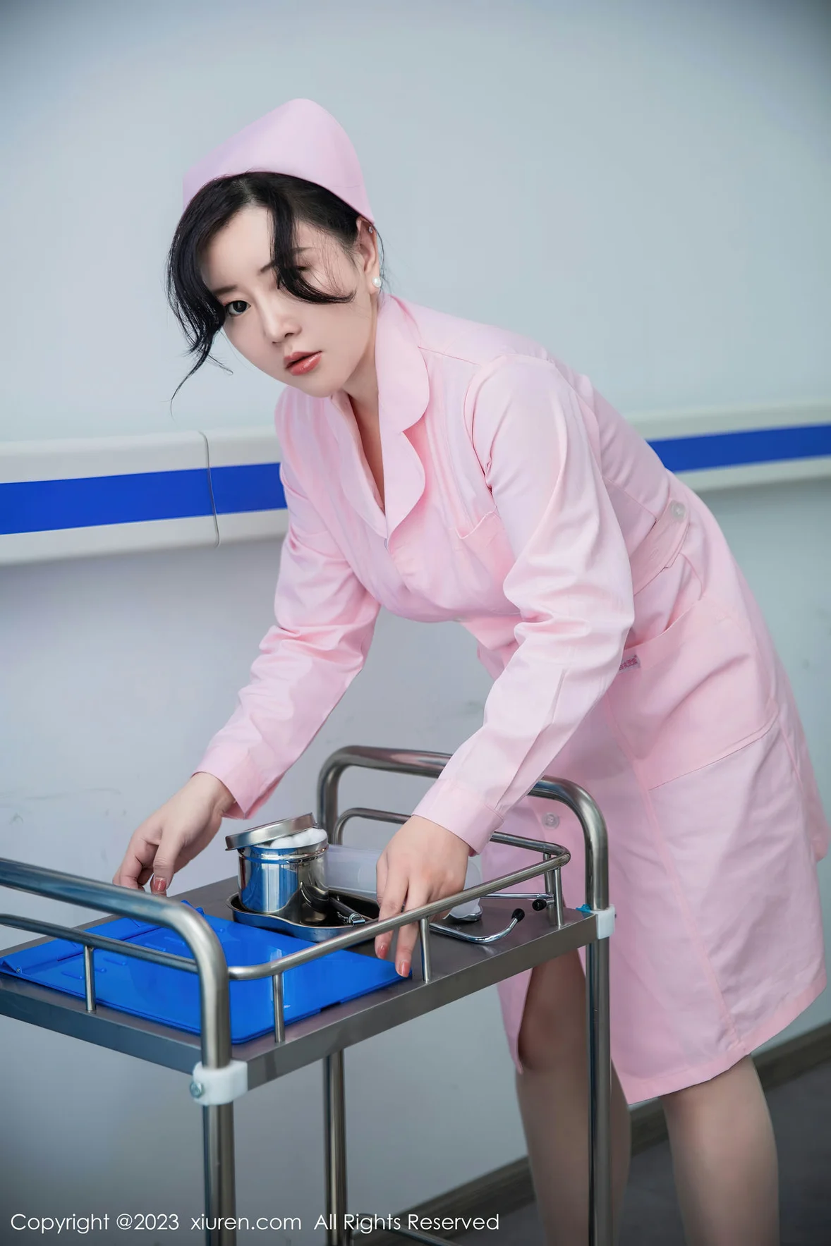  XiuRen 秀人 No.7199 王婉悠Queen 粉色情趣护士性感写真 [82P]第2张