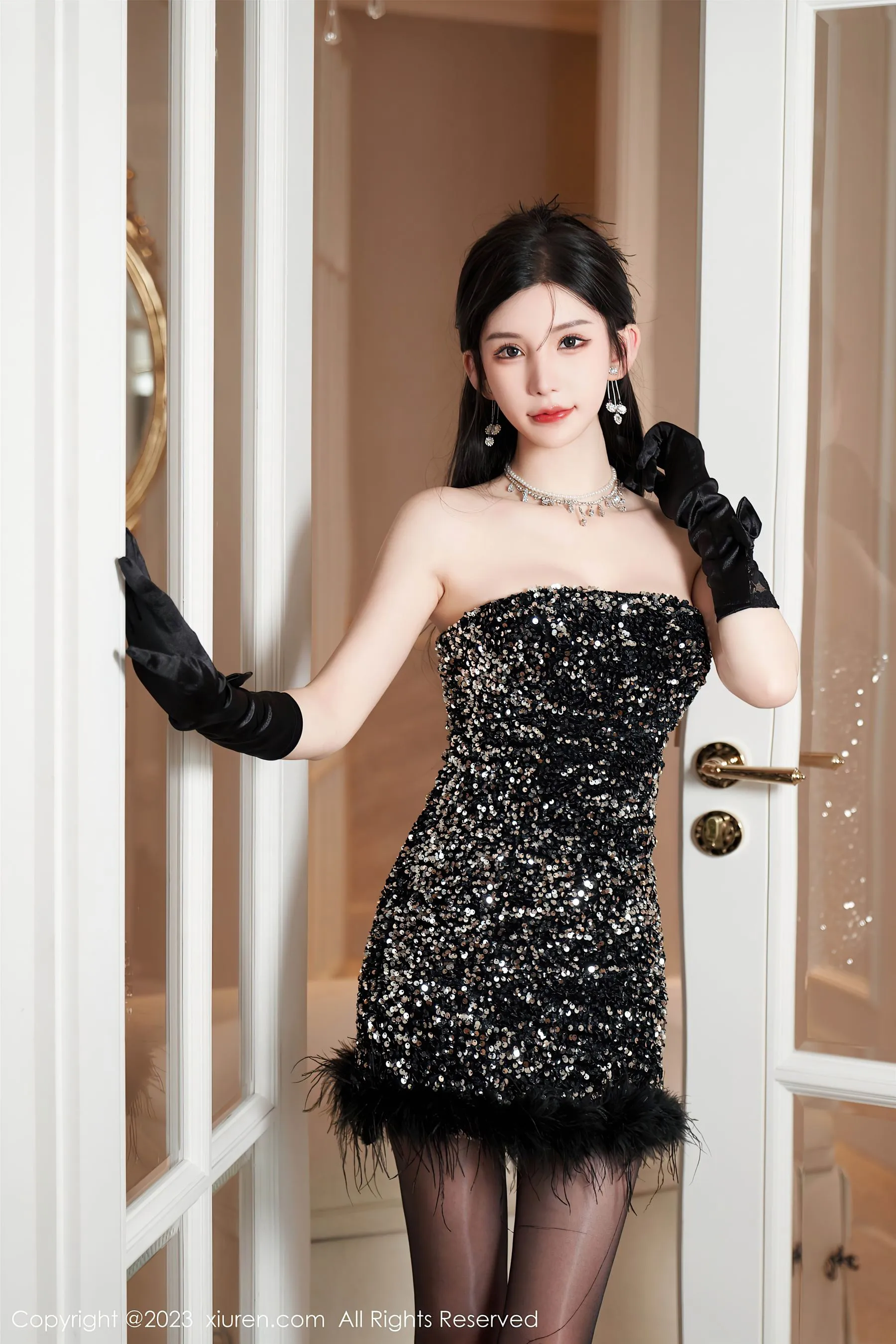  秀人网 No.6771 周于希Sally 美臀黑丝第6张