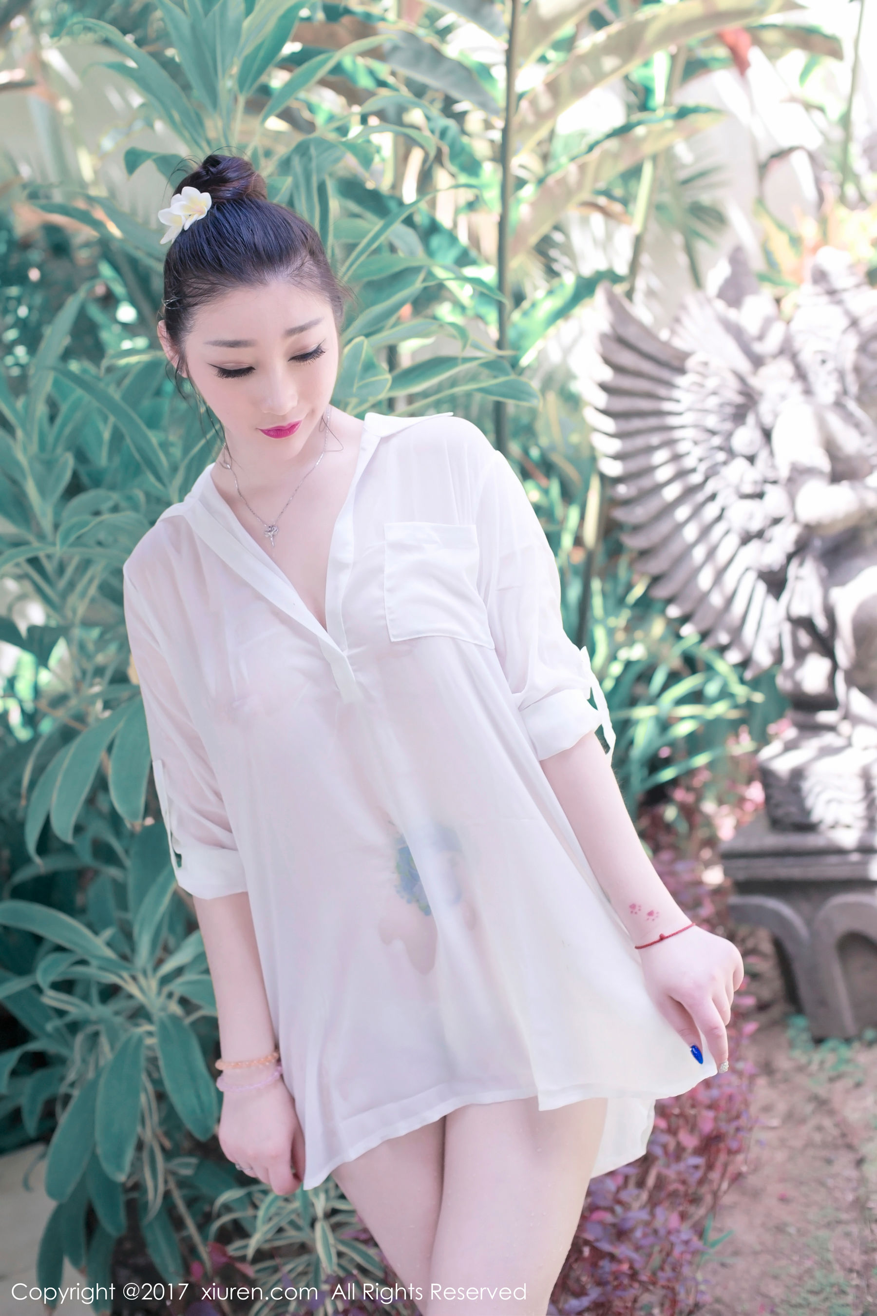 妲己_Toxic《衬衫湿身+泡泡浴》 秀人网XIUREN No.781第18张