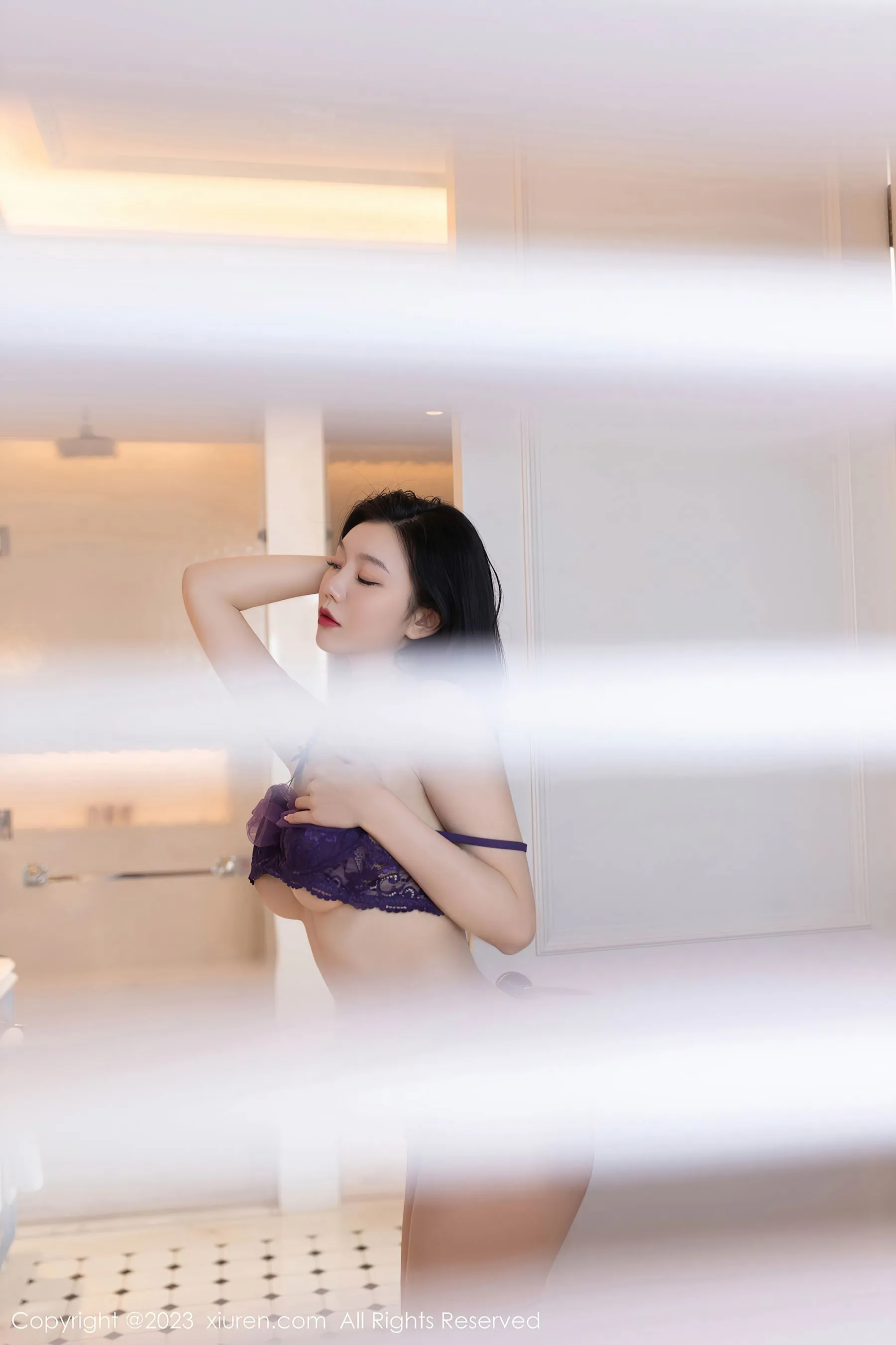  秀人网 No.6413 安然anran 黑丝美腿第20张