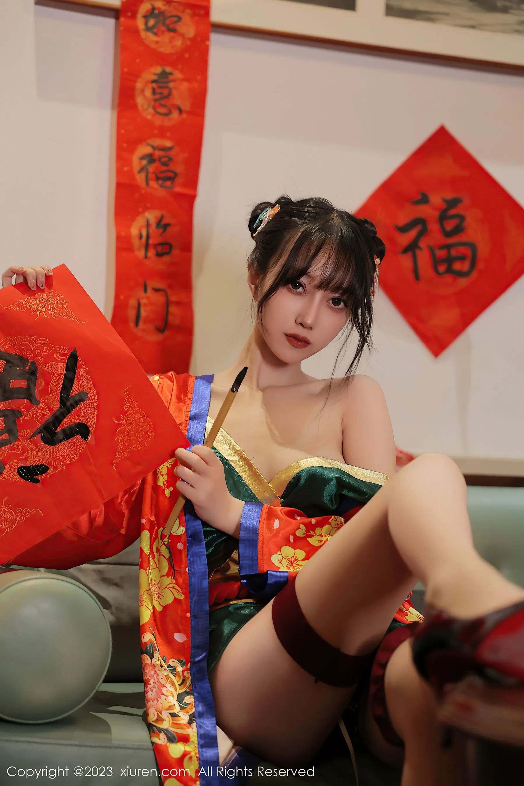  秀人网 No.6167 玥儿玥er 新春美腿第18张