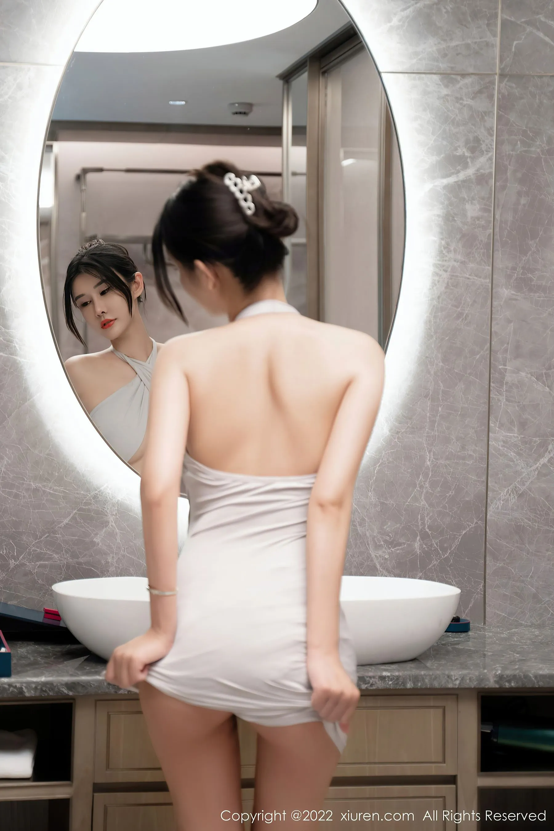  秀人网 No.5841 夏沫沫tifa 黑丝美腿第24张