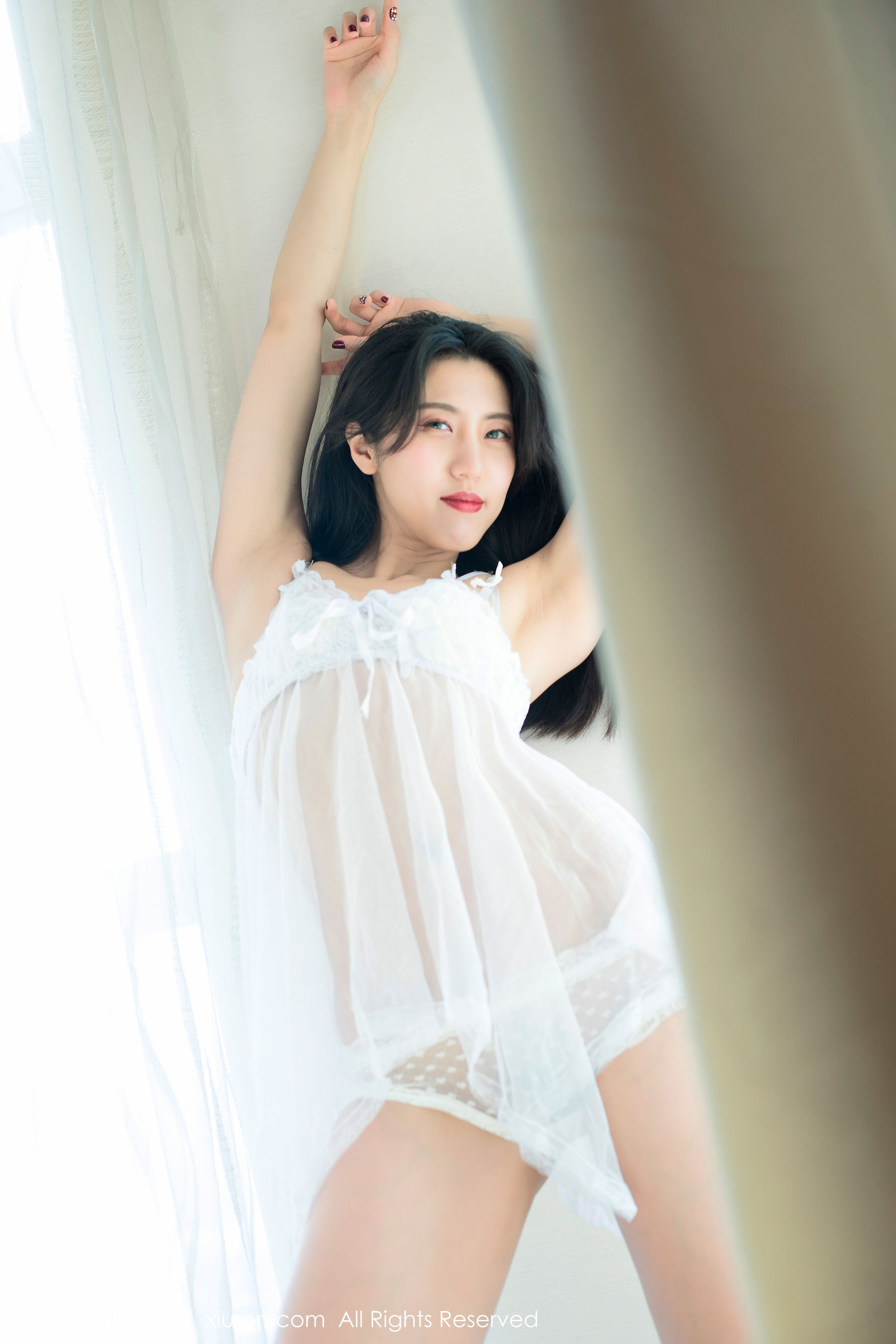大熙《高挑极品黑丝诱惑美腿美女》 秀人网XIUREN No.714第12张