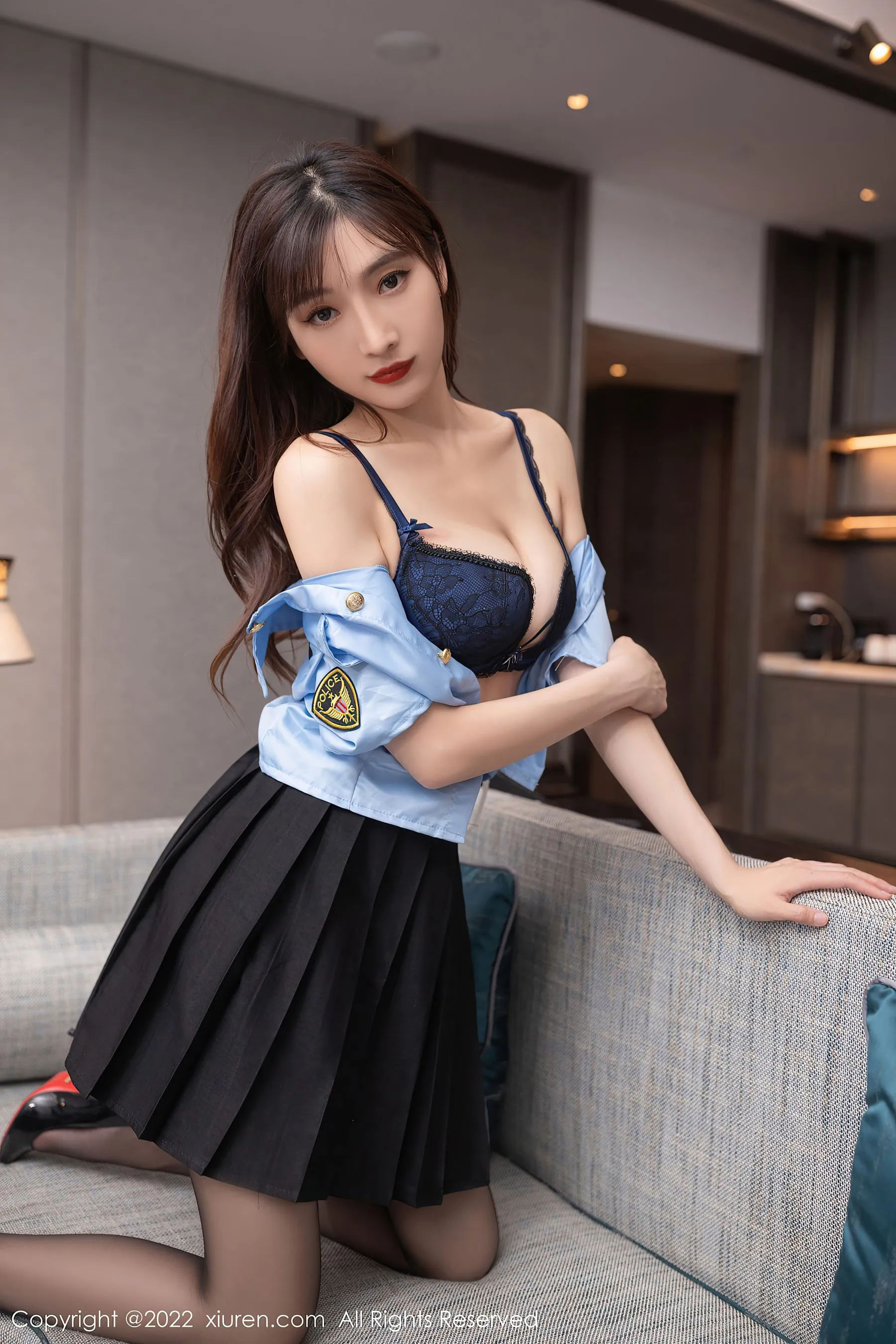  秀人网 No.5461 陆萱萱 制服美腿第2张