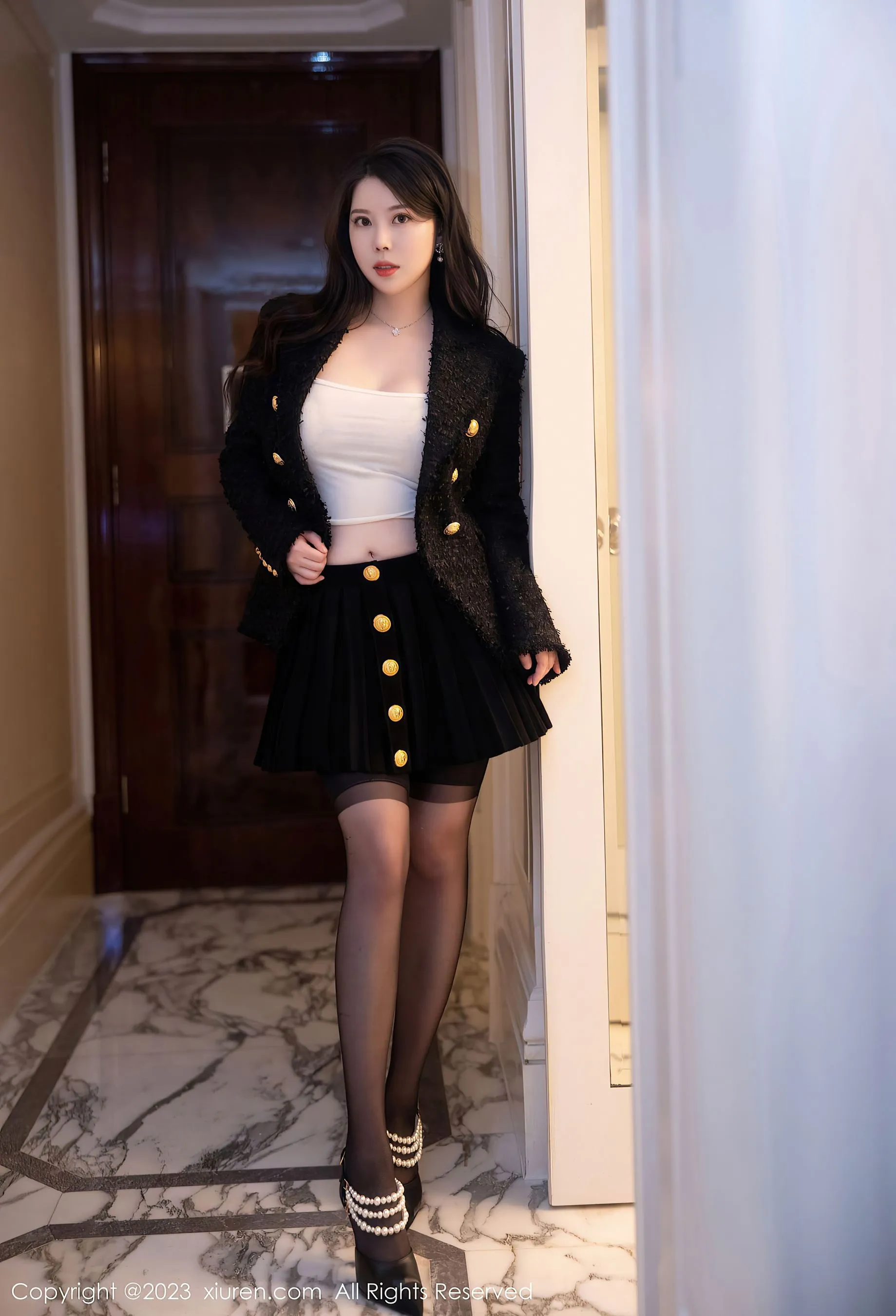  秀人网 No.6147 白茹雪 黑丝美臀第36张