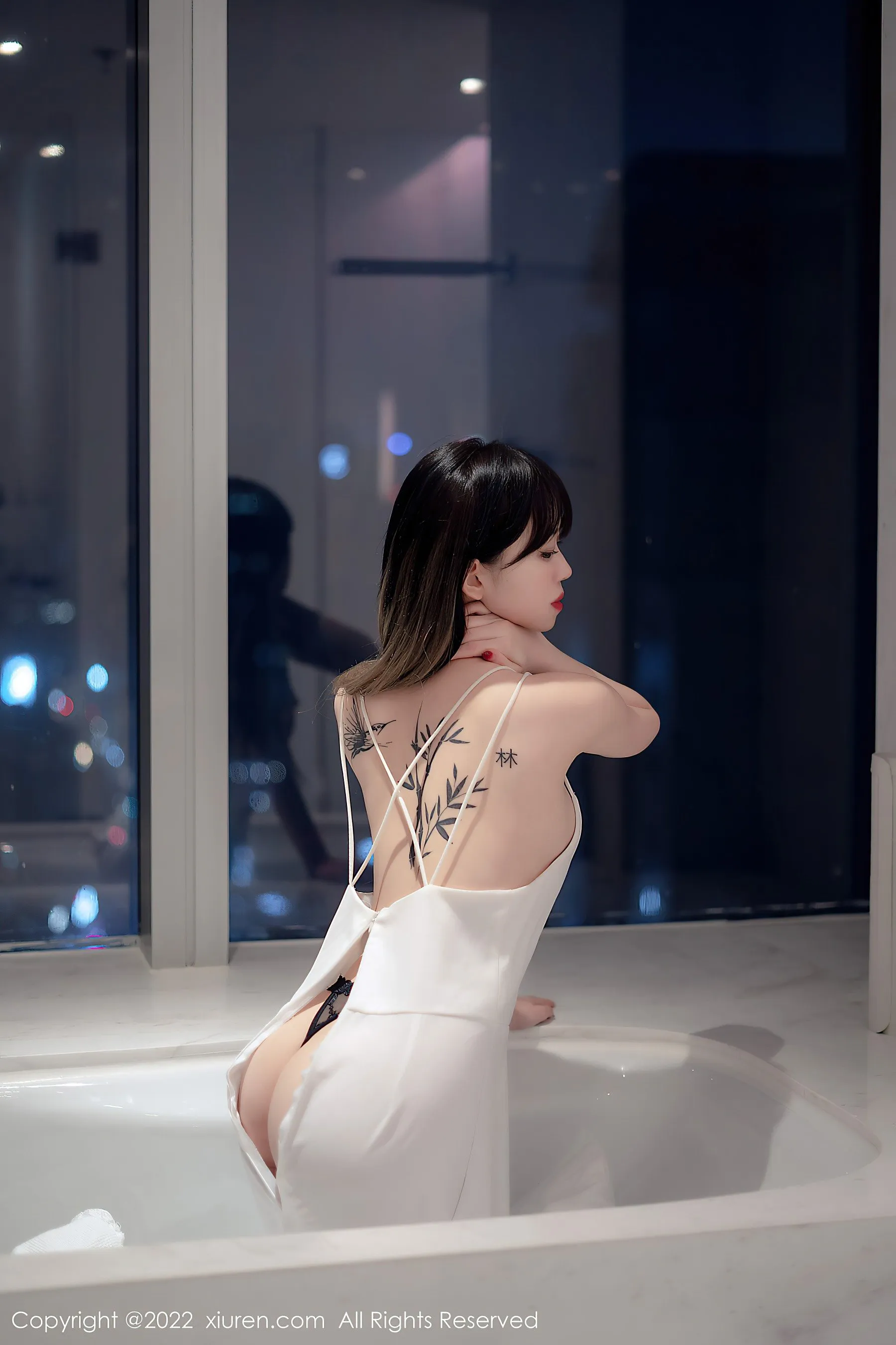  秀人网 No.4611 奶瓶. 淑女美腿长裙薄纱第11张