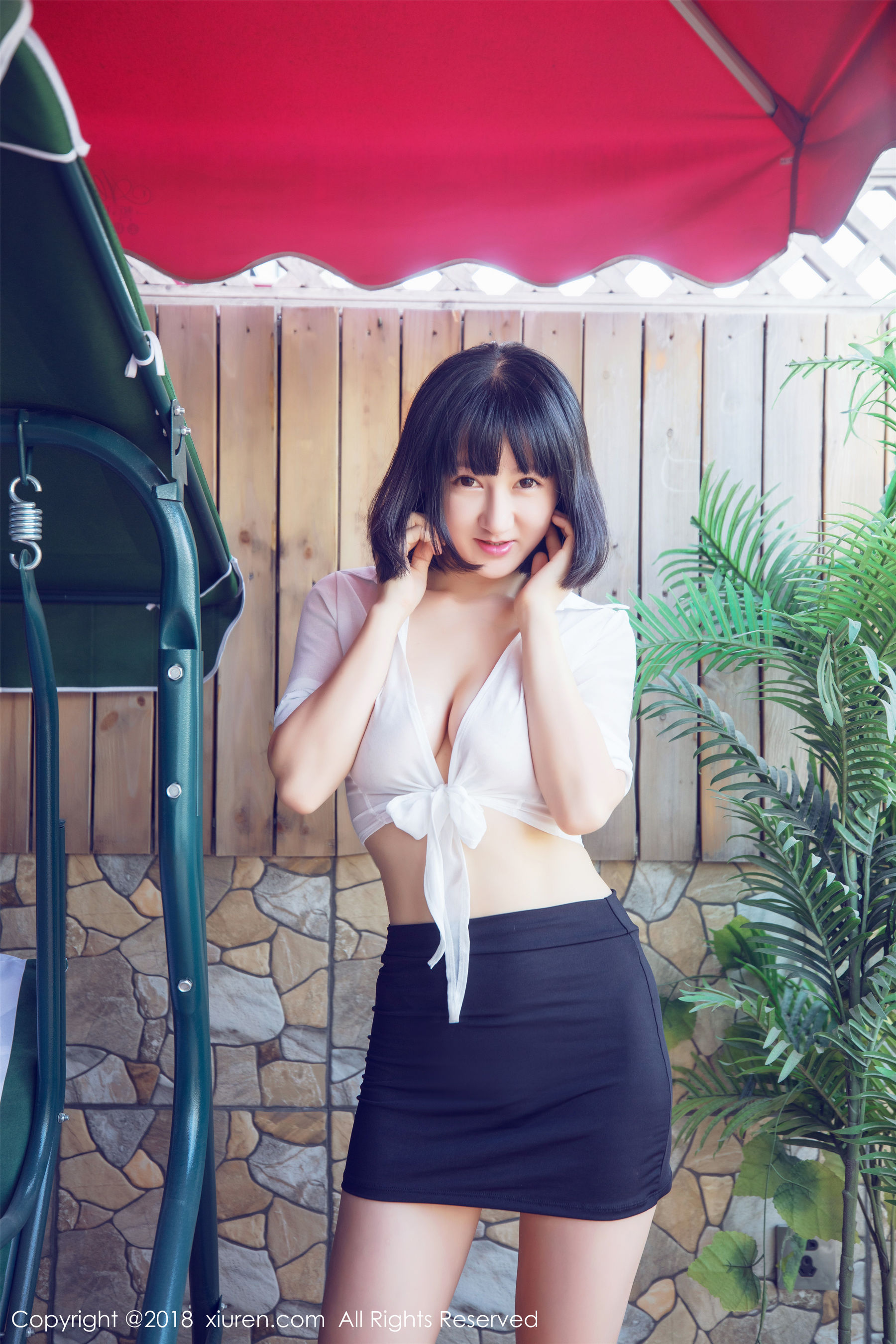  小探戈《透视蕾丝内衣+女仆装+诱惑女秘书OL》 秀人 No.933第13张