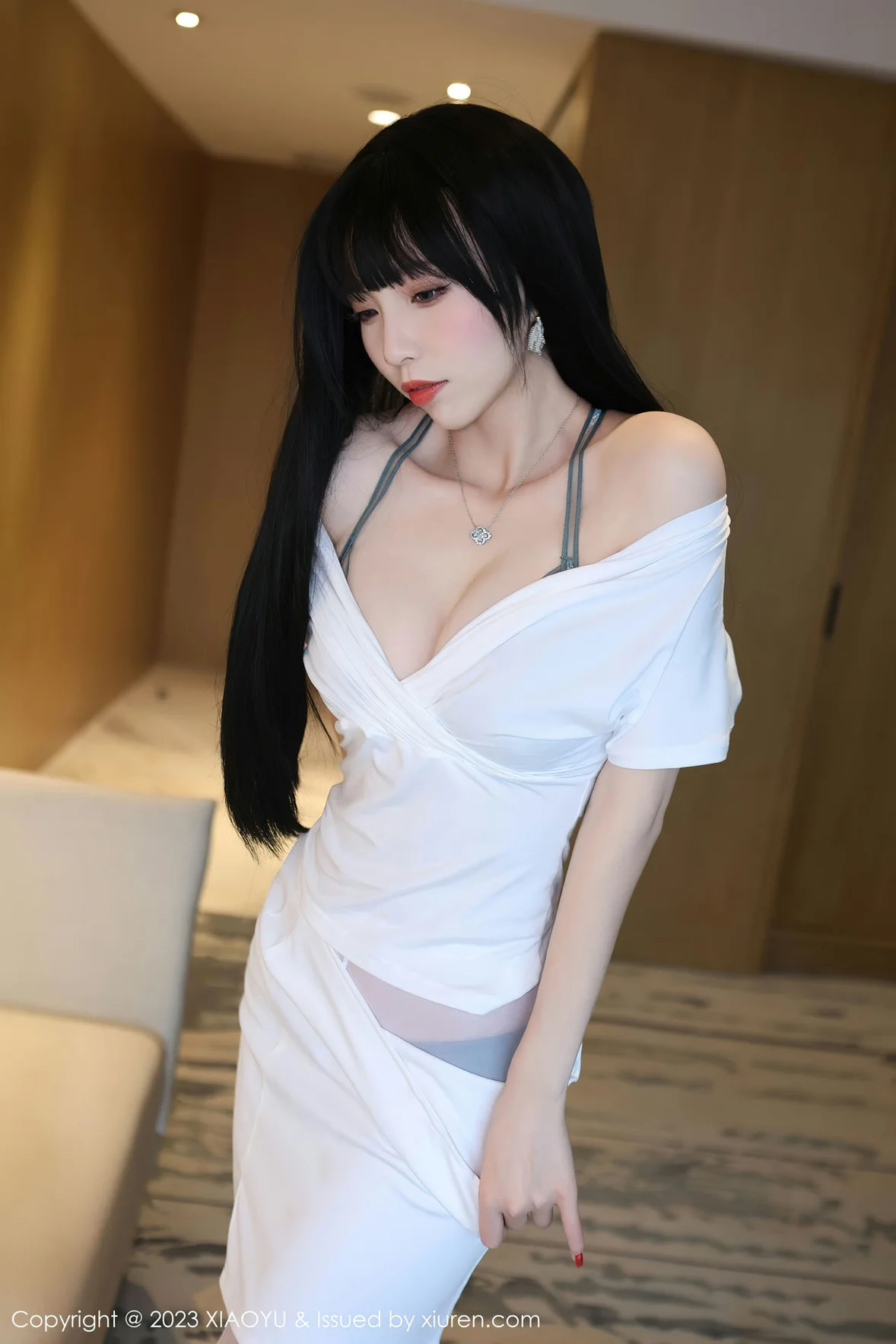  XiuRen 秀人 No.6897 江七七 墨绿色蕾丝内衣性感写真 [81P]第11张