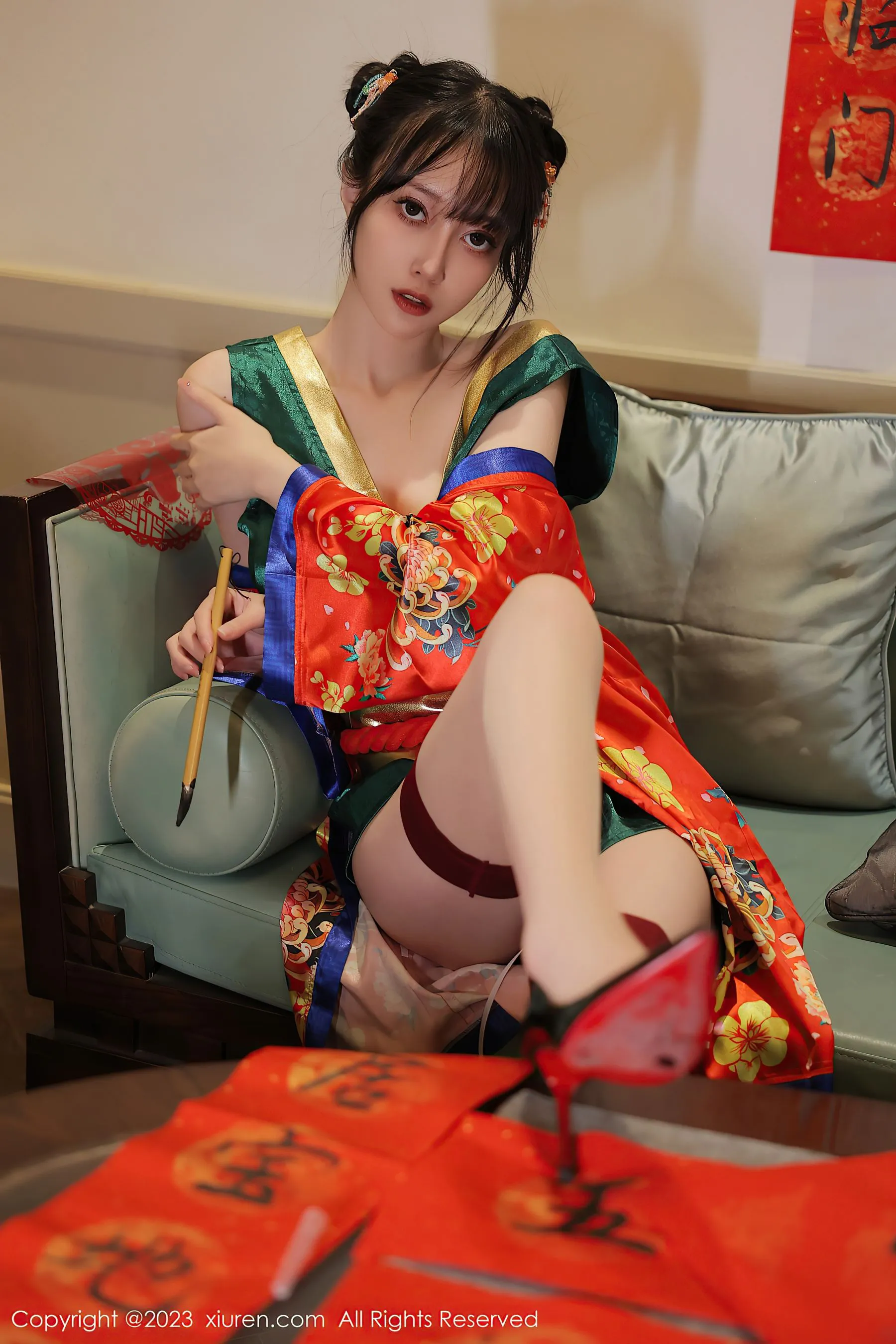  秀人网 No.6167 玥儿玥er 新春美腿第1张