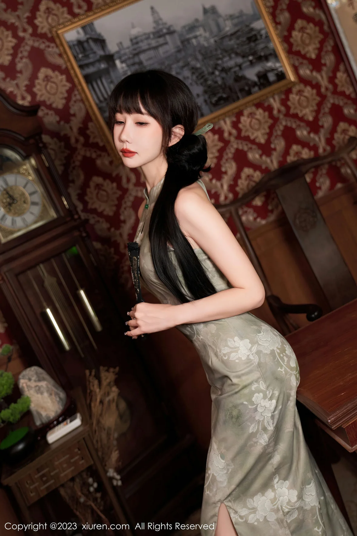  XiuRen 秀人 No.7337 波巧酱 旗袍捆绑旅拍写真 [91P]第5张