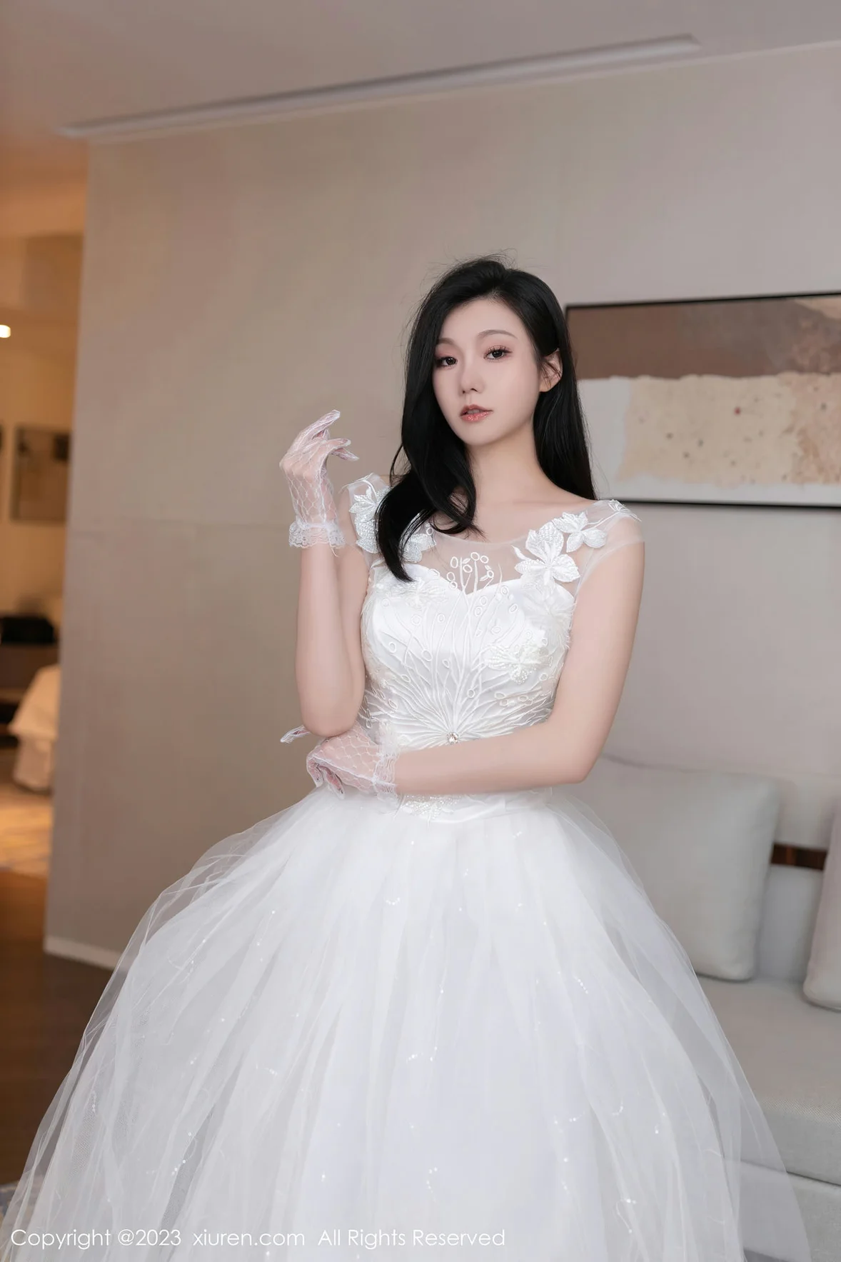  XiuRen 秀人 No.7201 安然anran 白色婚纱性感写真 [80P]第1张