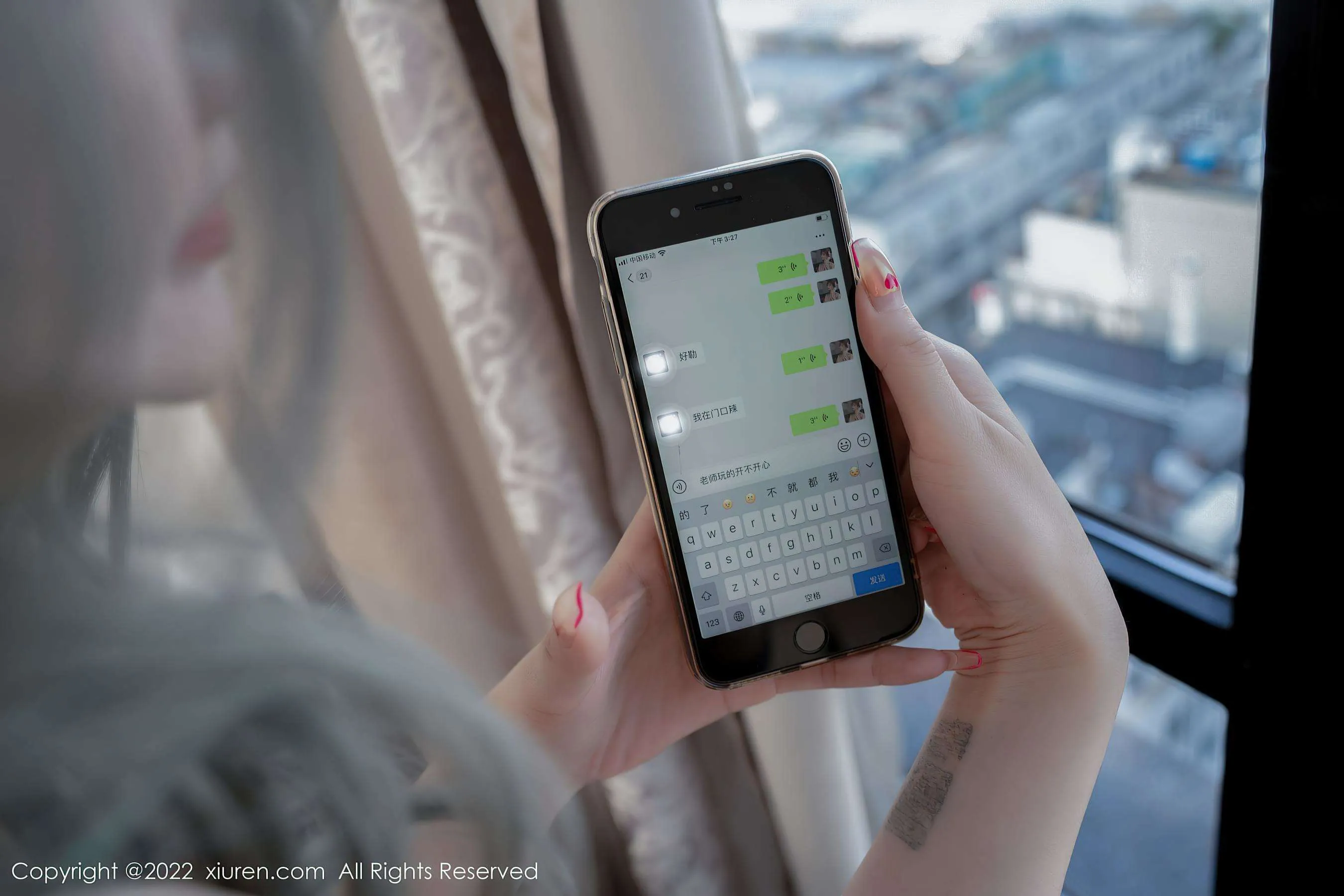  秀人网 No.4845 文芮jeninfer 美腿黑丝第7张