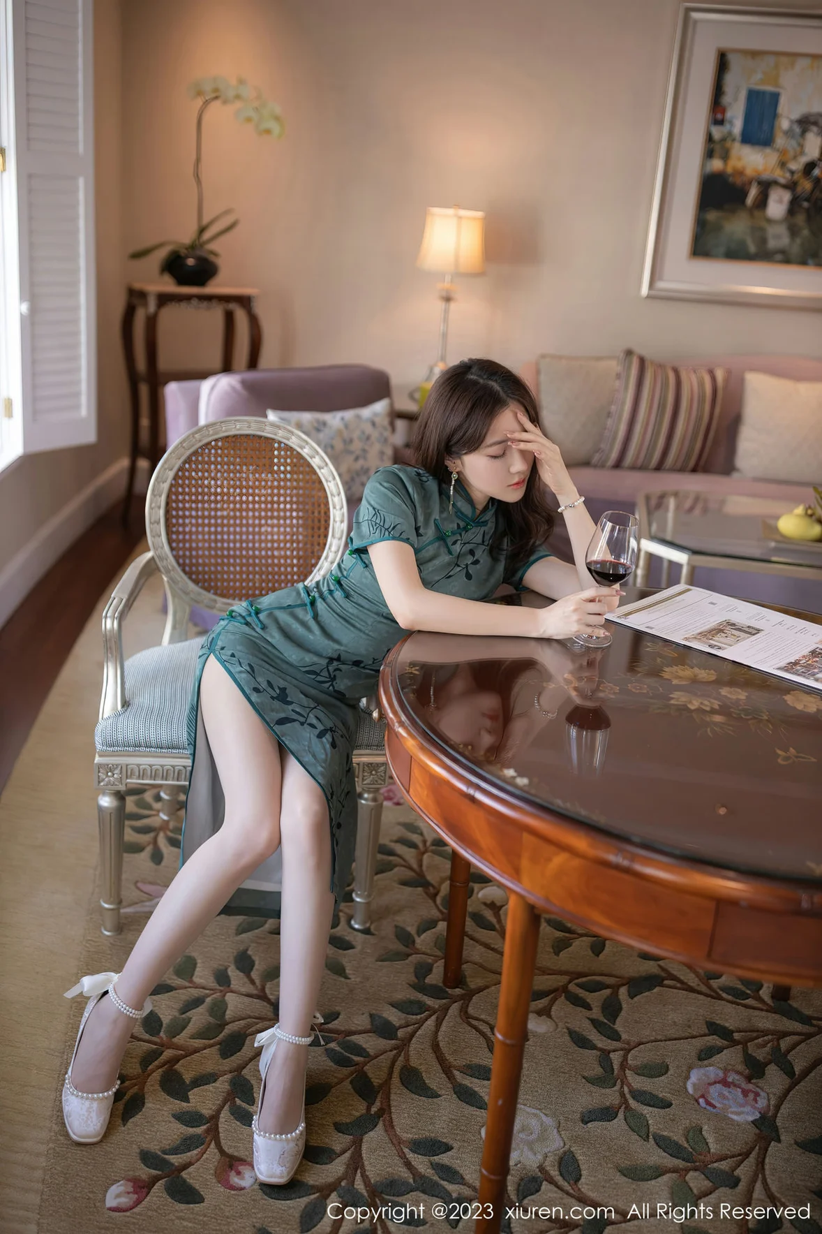  XiuRen 秀人 No.6893 鱼子酱Fish 旗袍写真巴厘岛旅拍 [82P]第6张