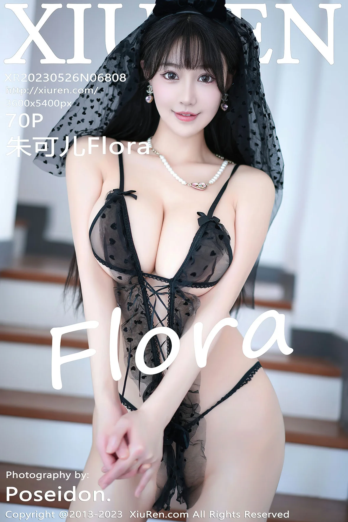  XiuRen 秀人 No.6808 朱可儿Flora 黑色薄纱情趣性感写真 [71P]第24张