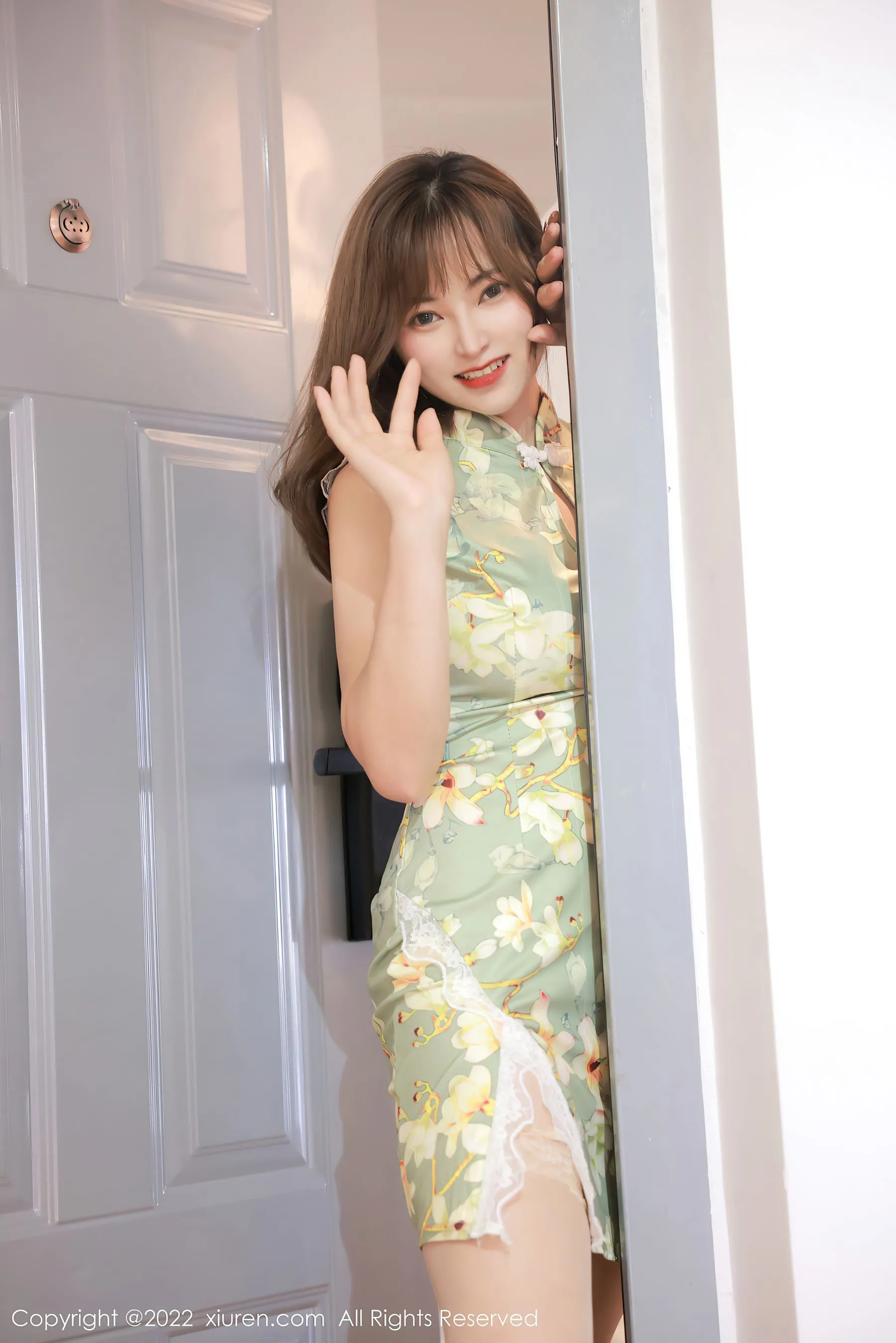  秀人网 No.4895 奈沐子 旗袍写真第17张