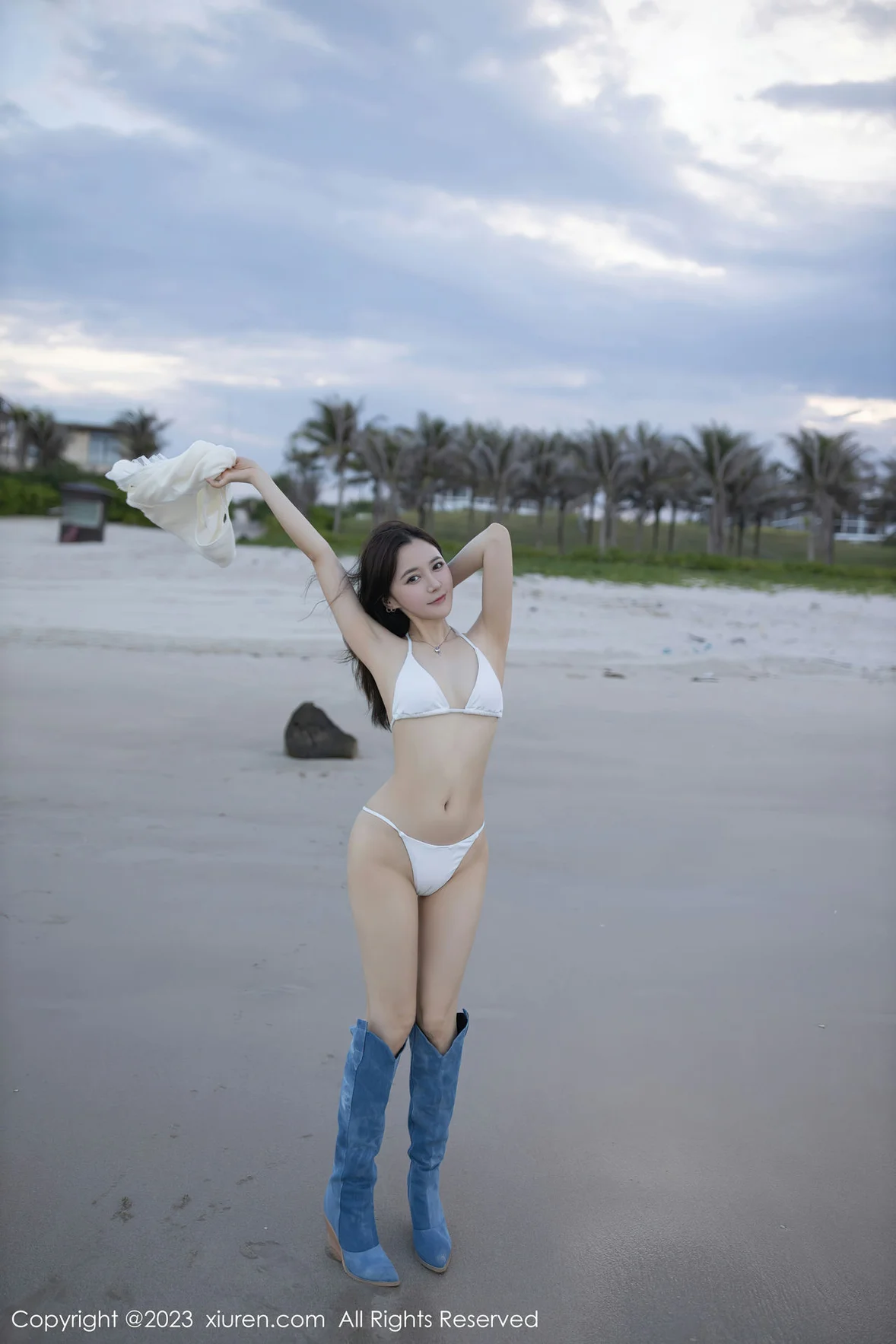  XiuRen 秀人 No.6852 鱼子酱Fish 白色比基尼巴厘岛旅拍1 [81P]第6张