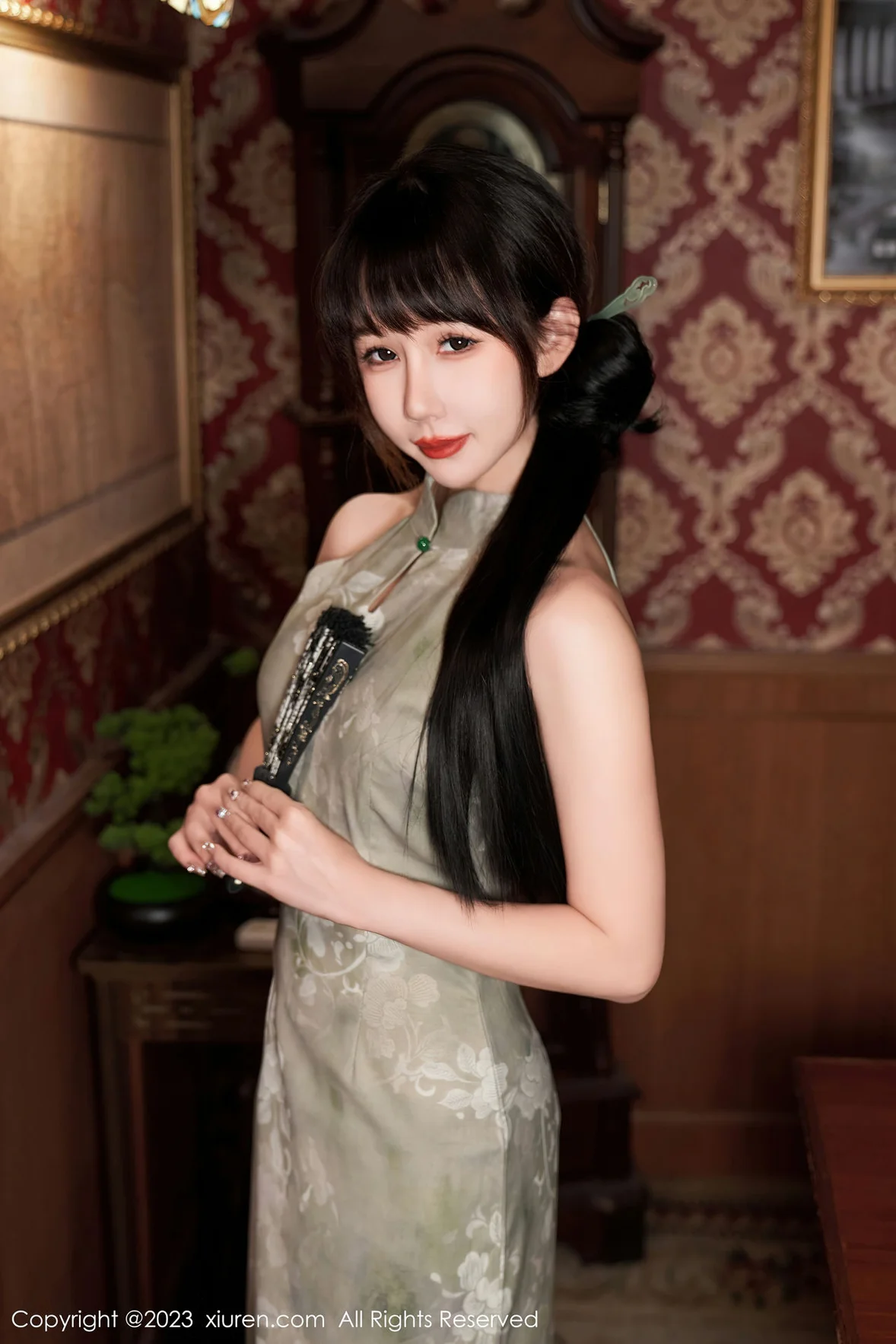  XiuRen 秀人 No.7337 波巧酱 旗袍捆绑旅拍写真 [91P]第4张