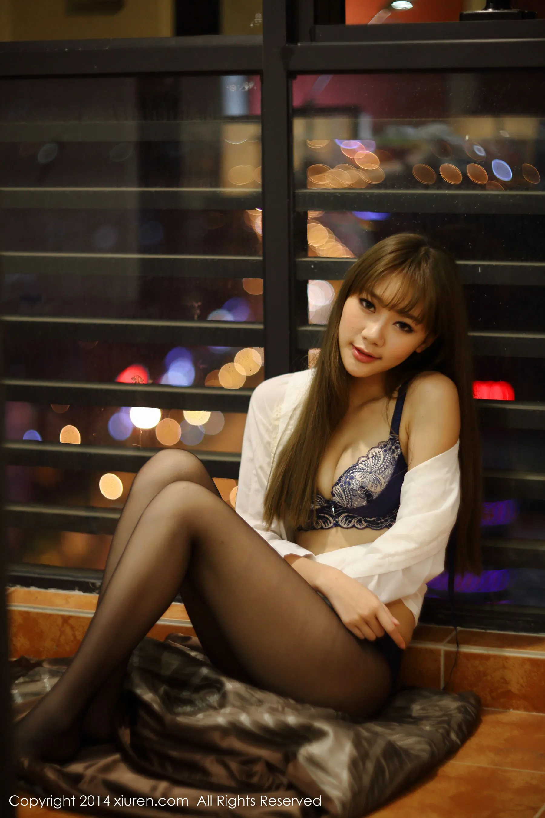 优琪琪子yuki《黑丝+性感内衣》 秀人网 No.174第5张