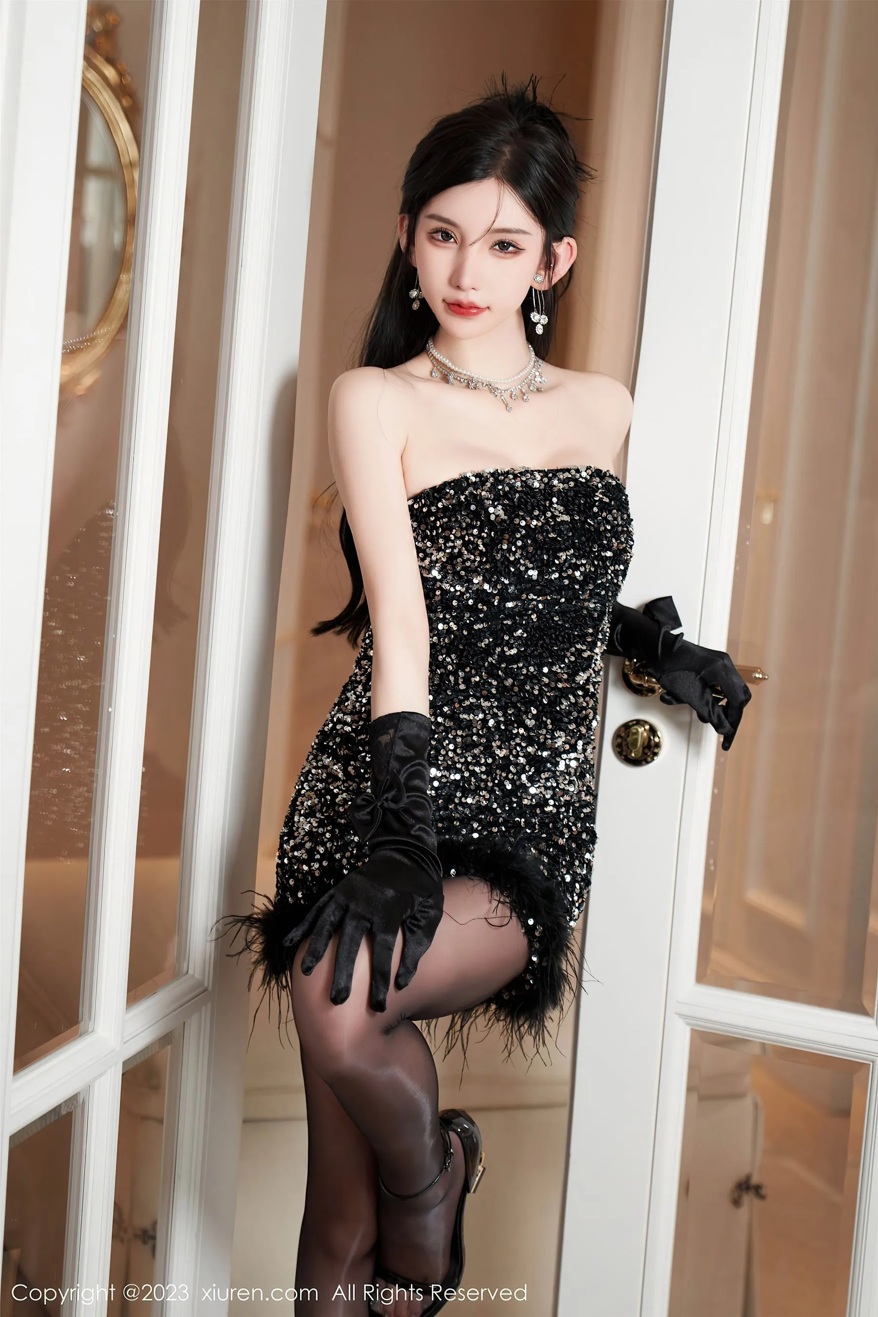  秀人网 No.6771 周于希Sally 美臀黑丝第6张