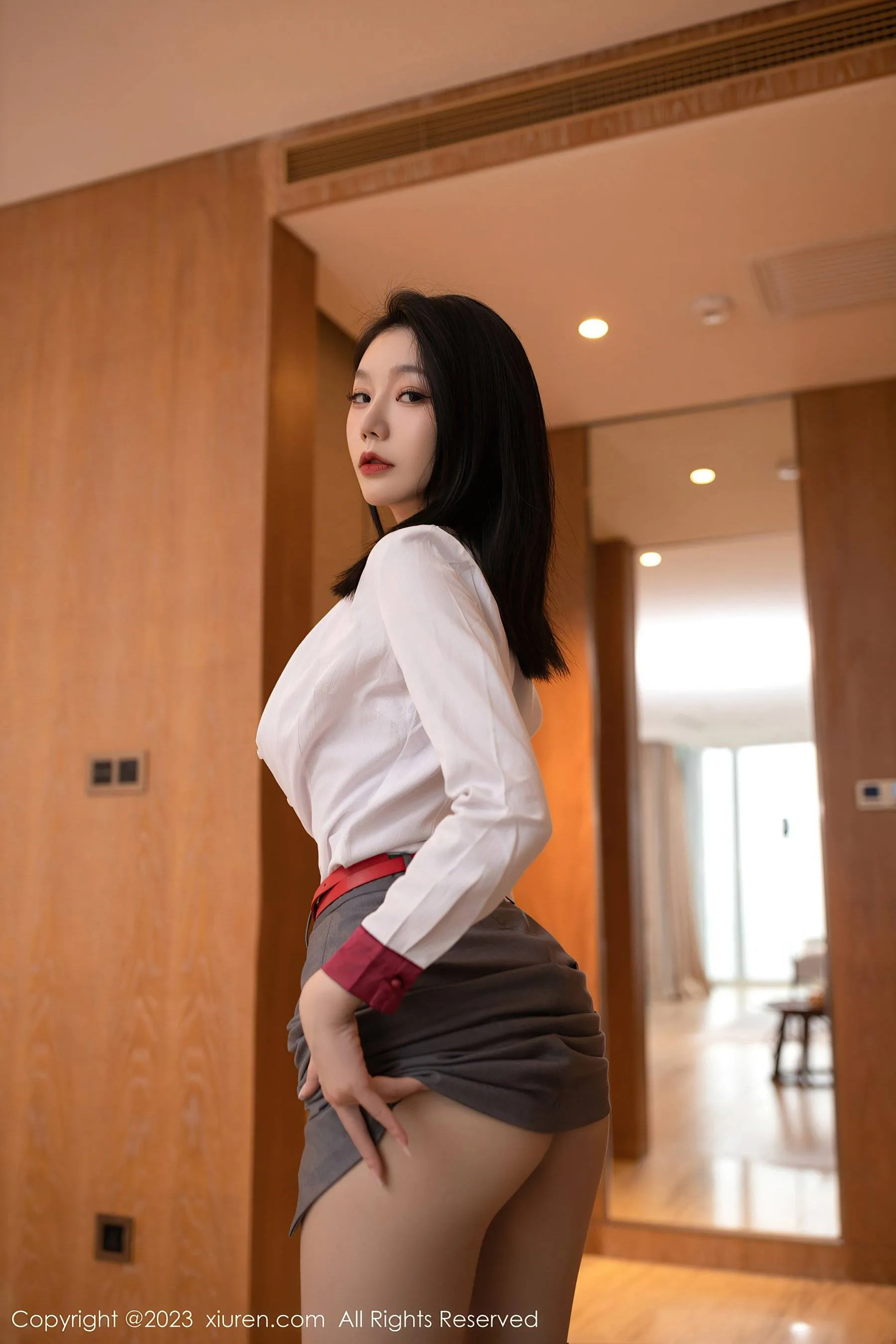  秀人网 No.6148 安然anran 制服美腿第22张