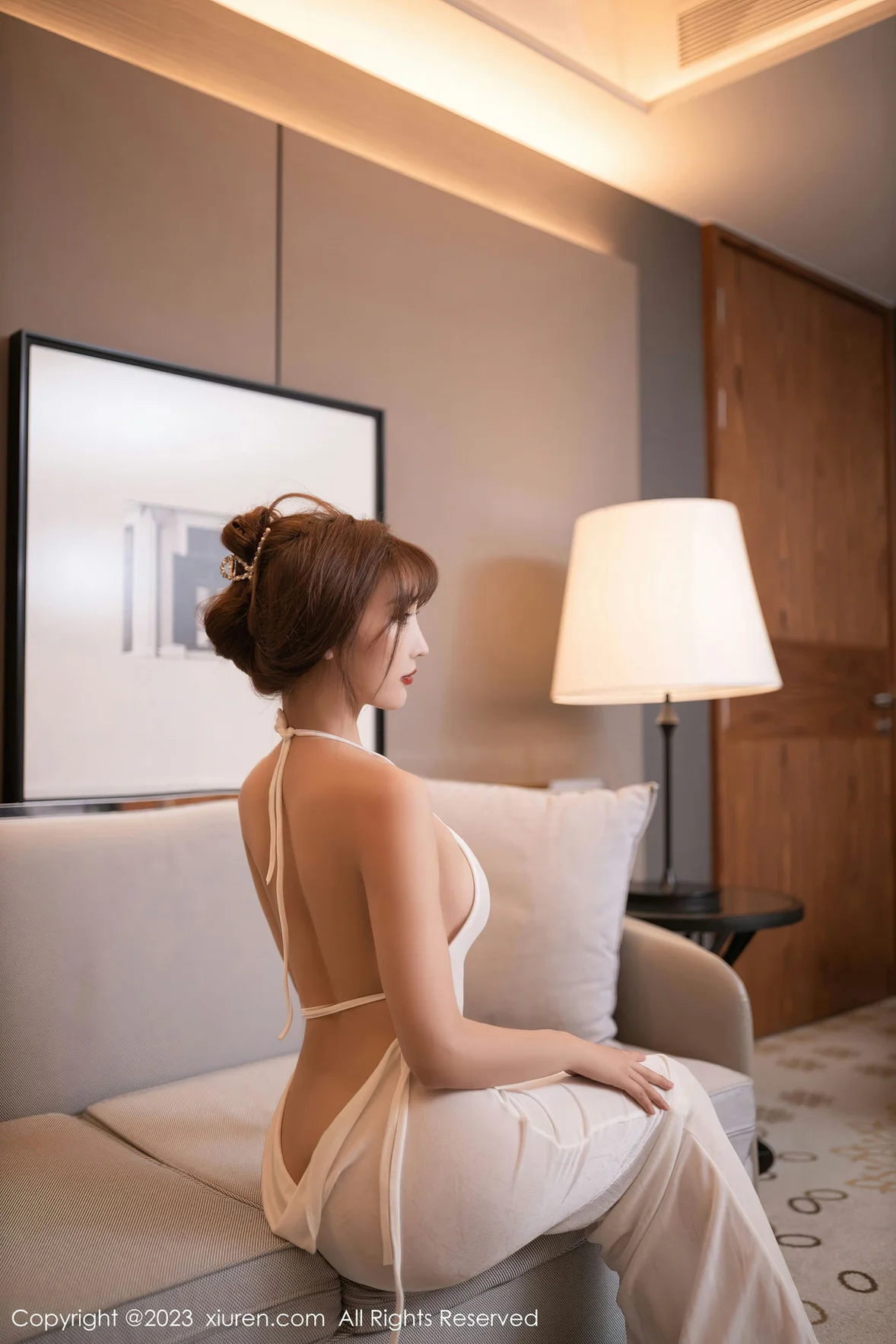  XiuRen 秀人 No.7113 陆萱萱 吊带长裙性感写真 [81P]第5张