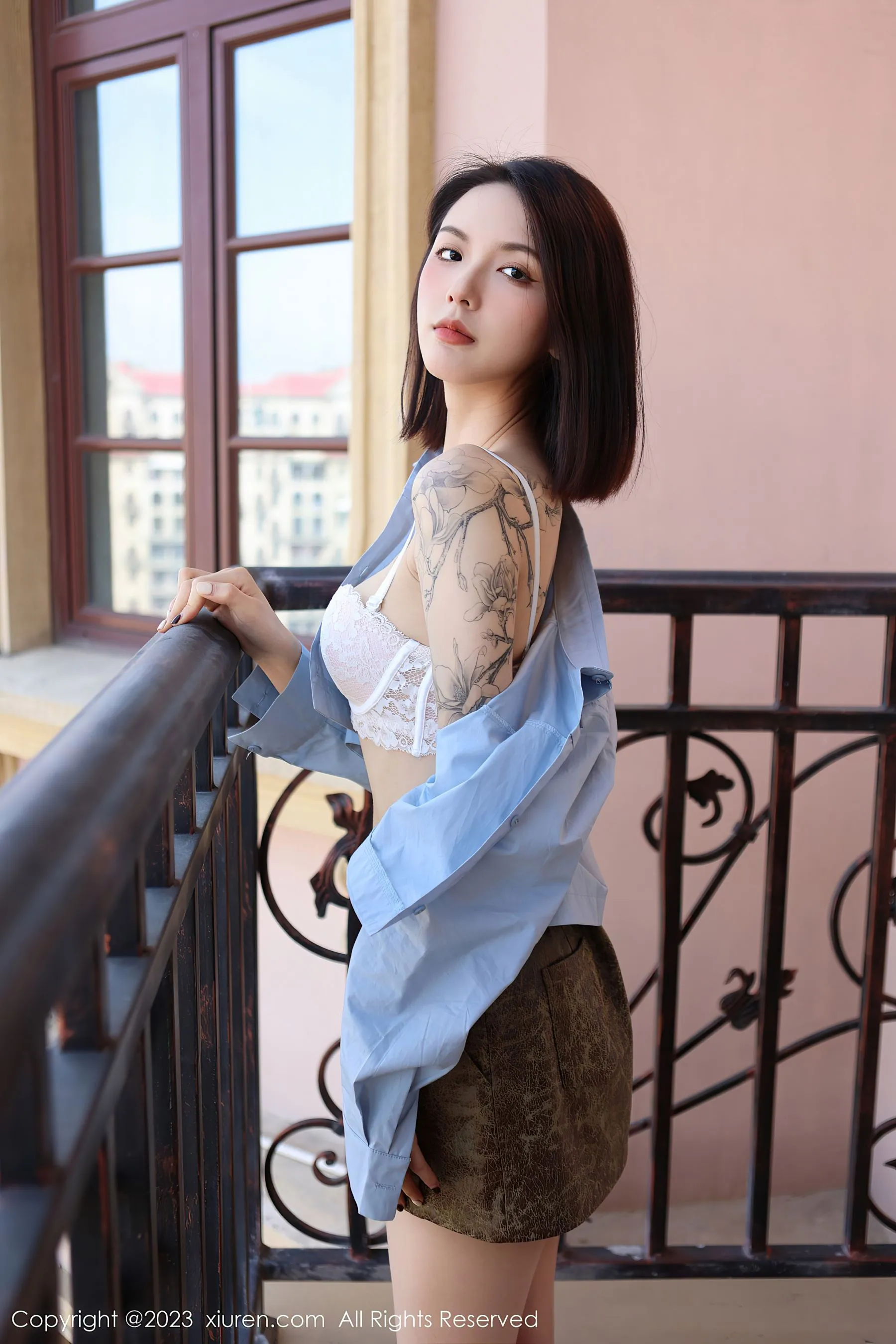  秀人网 No.6661 乔一一 短裙美腿第1张